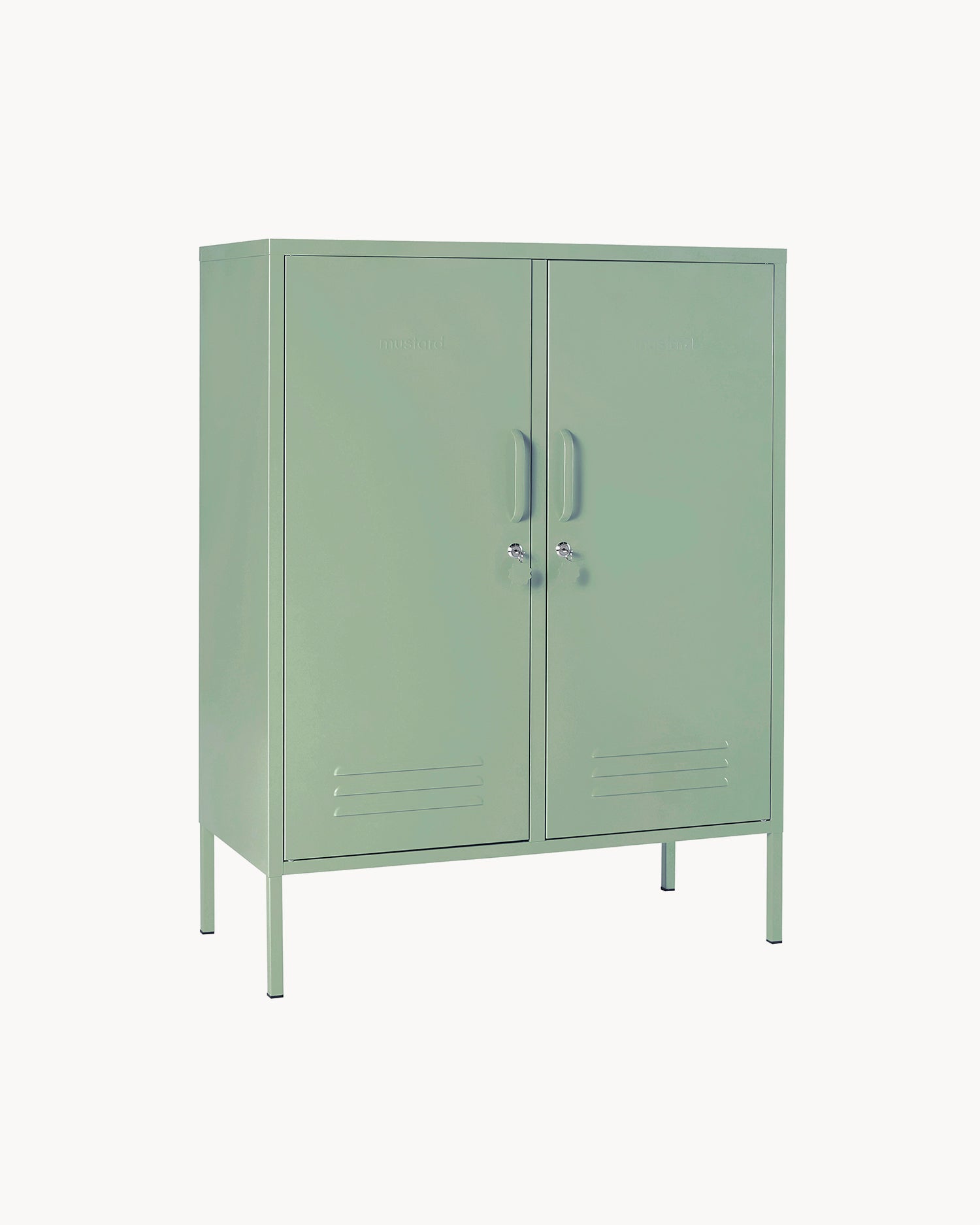 Credenza in metallo The Midi, verde salvia