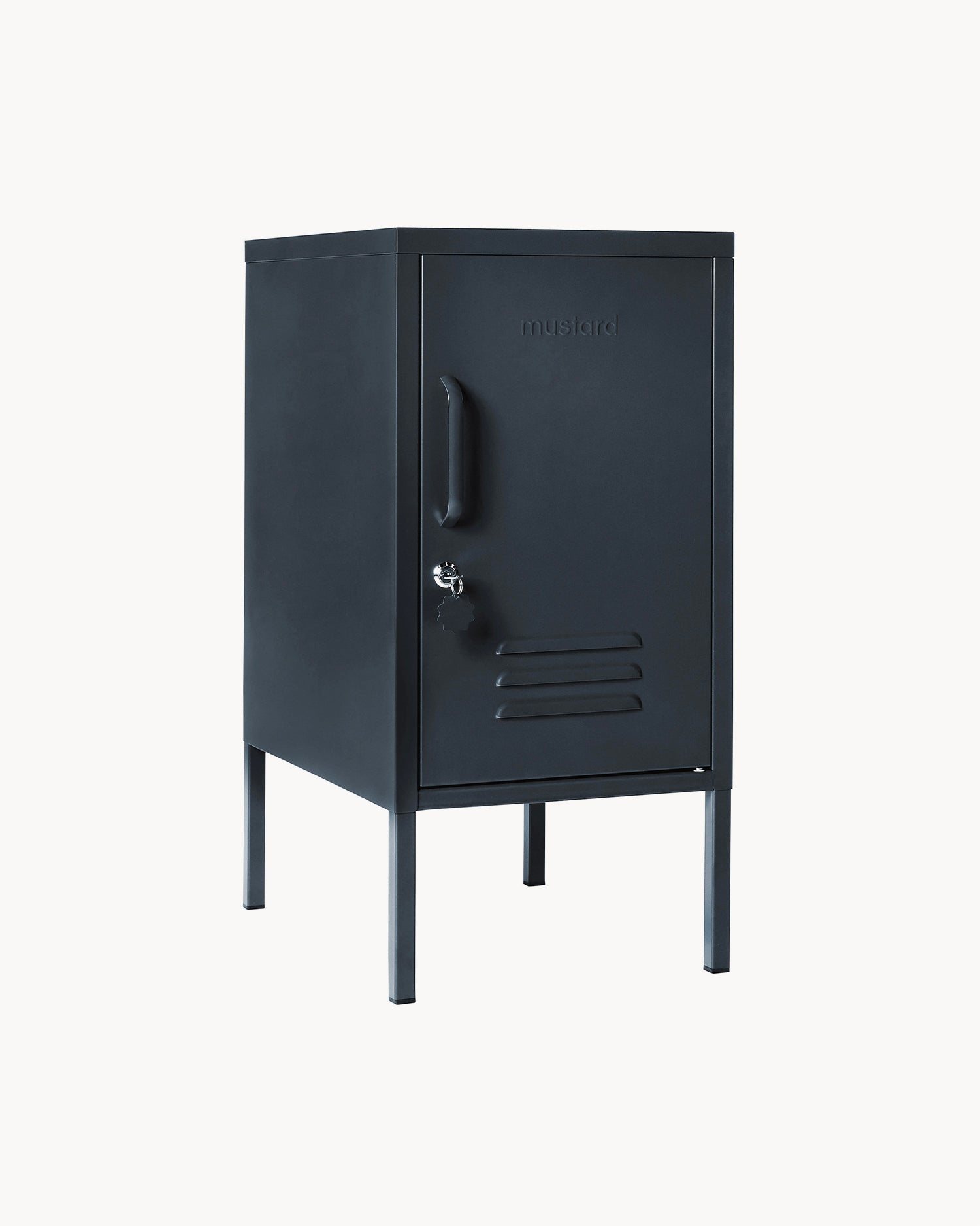 Comodino in metallo The Shorty, antracite