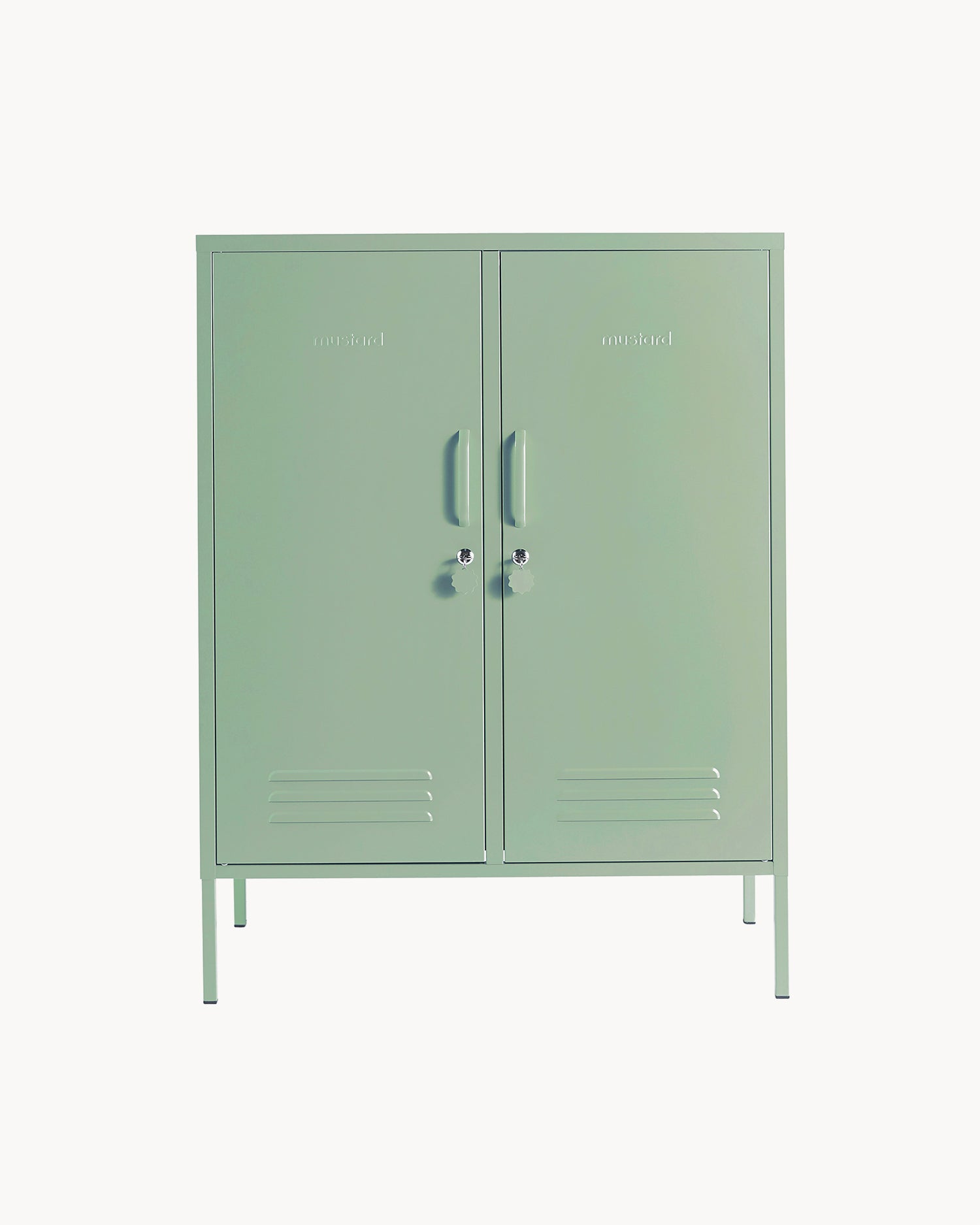 Credenza in metallo The Midi, verde salvia