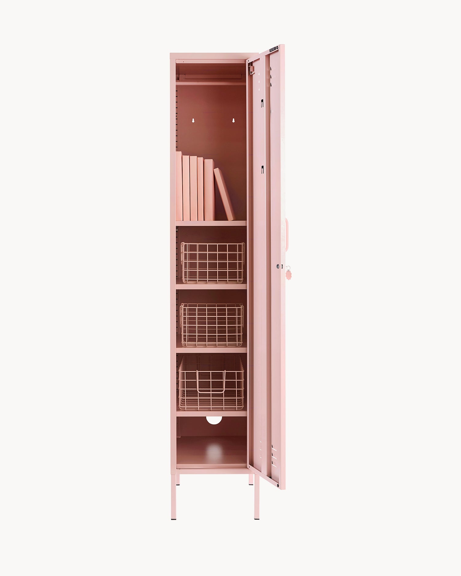 Armadietto in metallo The Skinny, rosa chiaro
