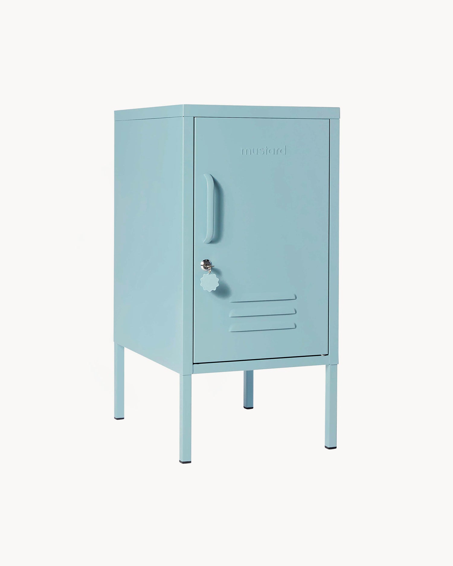 Comodino in metallo The Shorty, azzuro