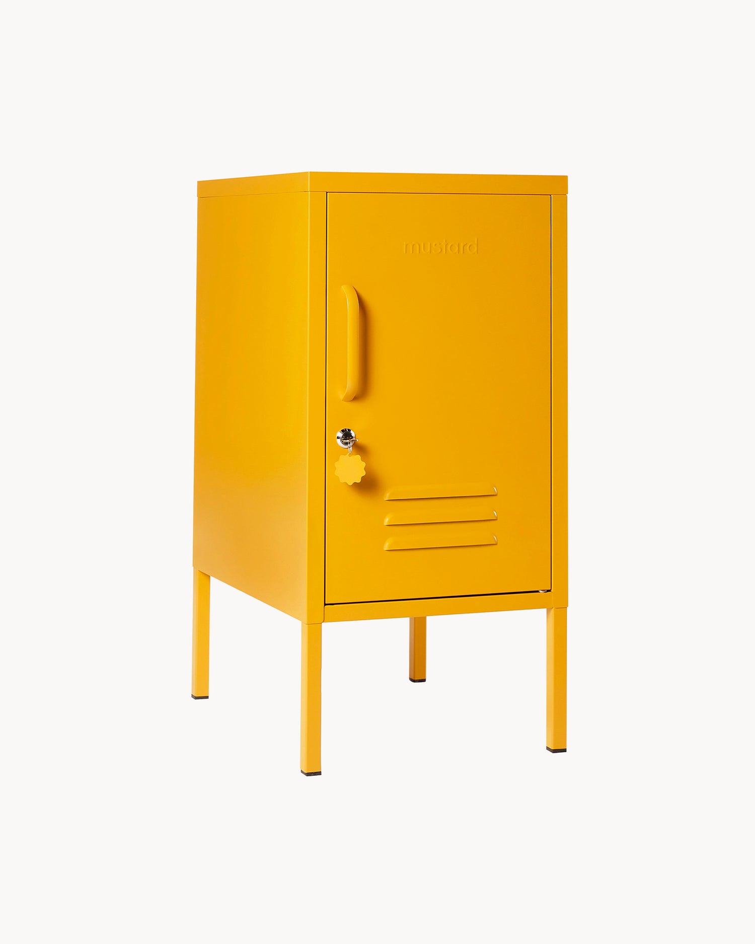 Comodino in metallo The Shorty, senape