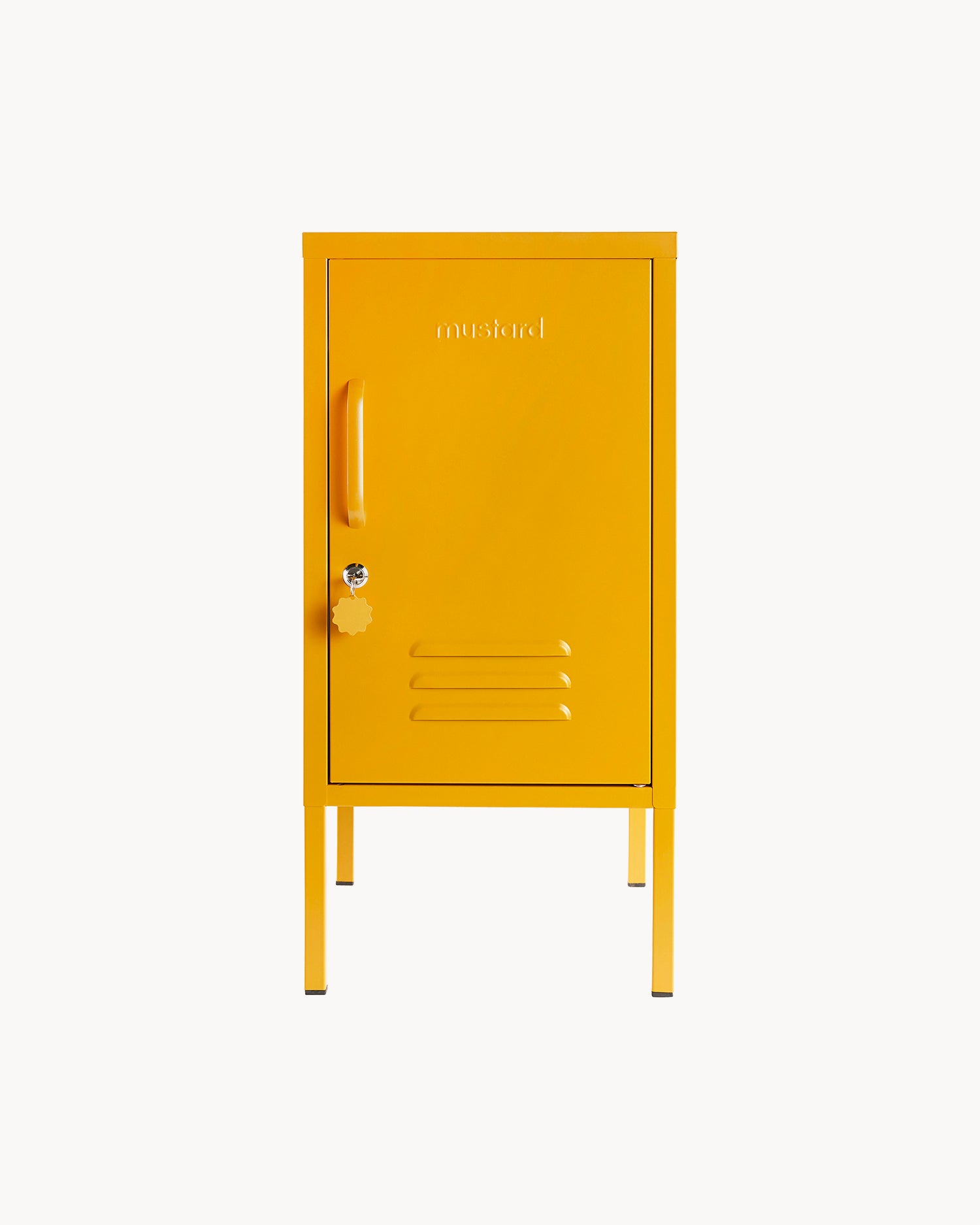 Comodino in metallo The Shorty, senape