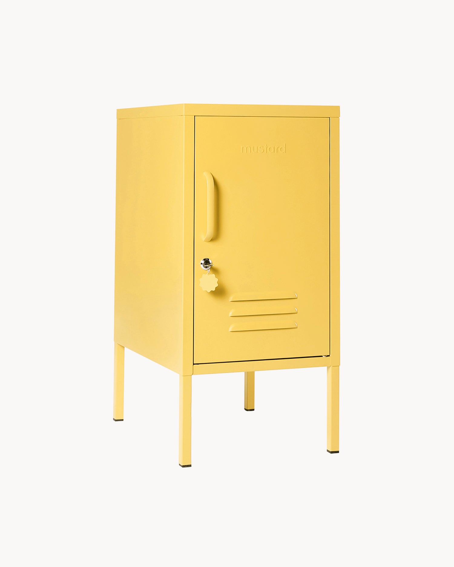 Comodino in metallo The Shorty, giallo chiaro