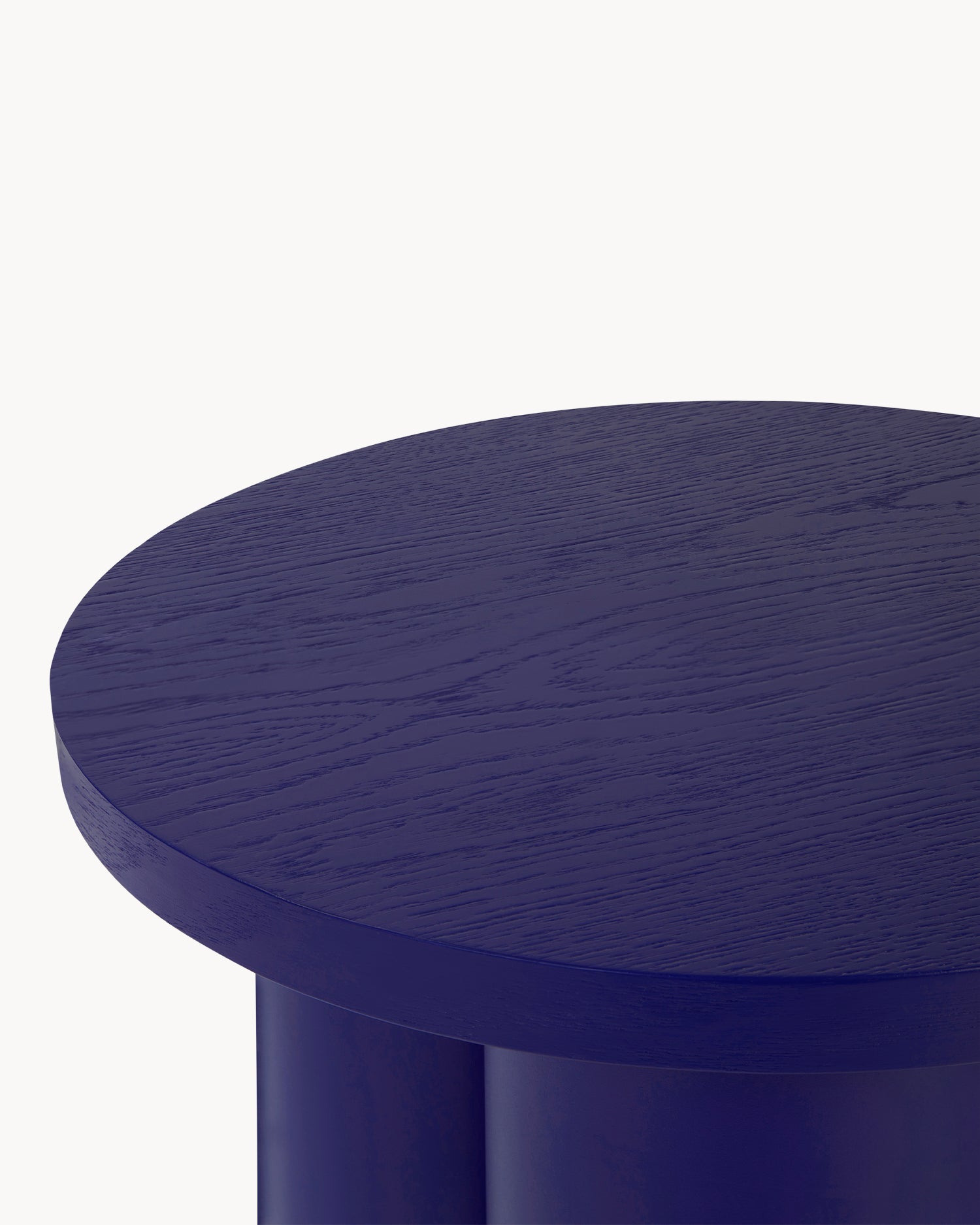 Tavolino in legno Oly, blu