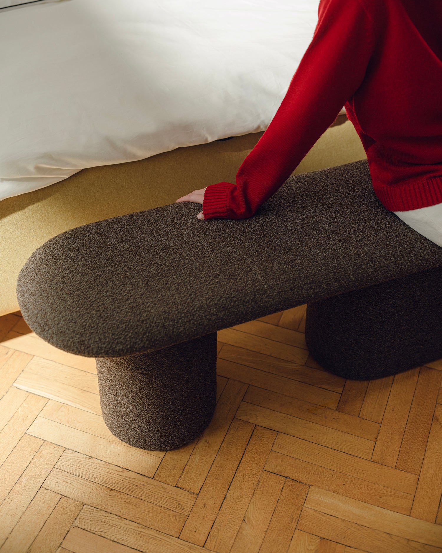 Panca imbottita fatta a mano Rull