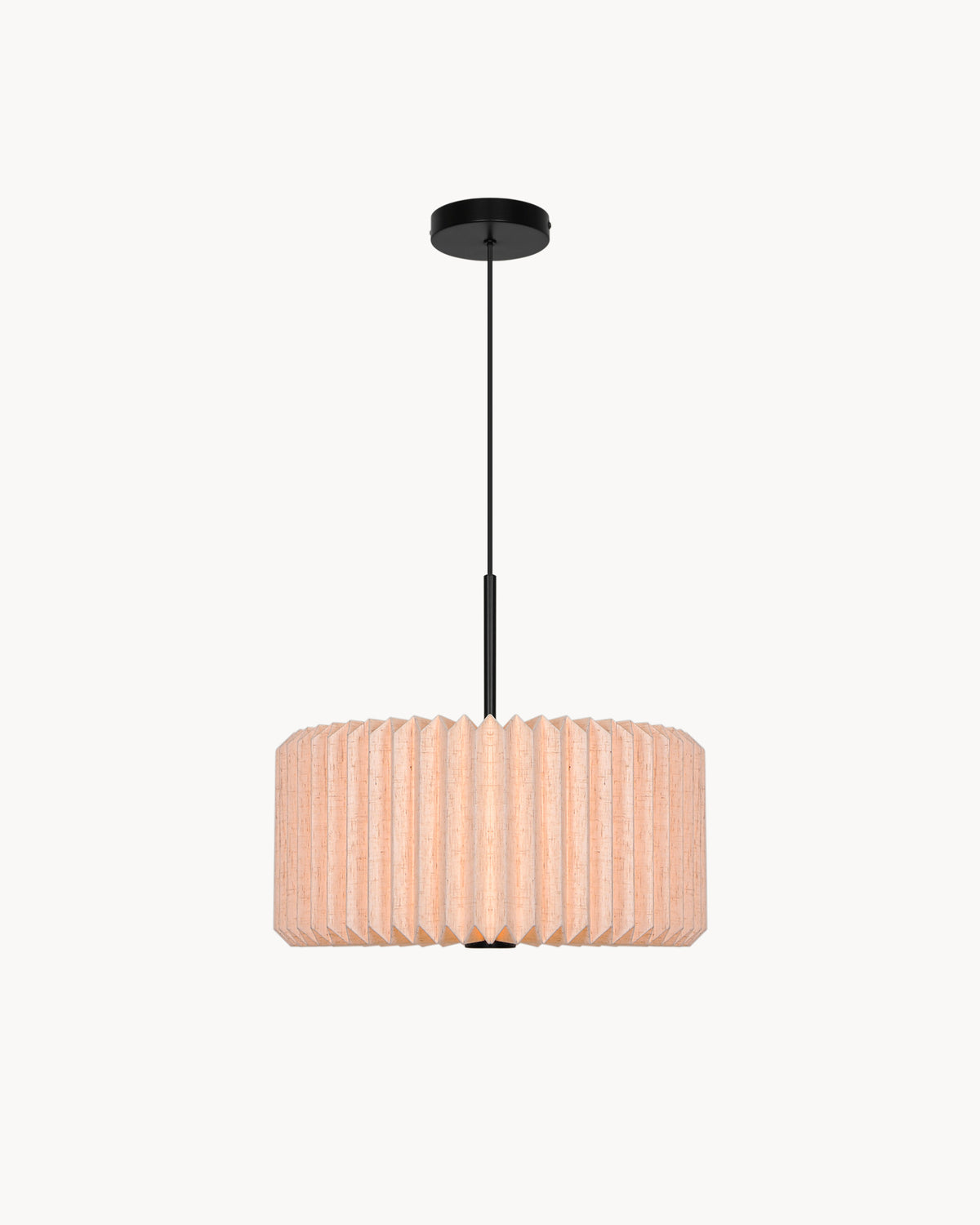 Lampada a sospensione in tessuto plissettato Vivienne