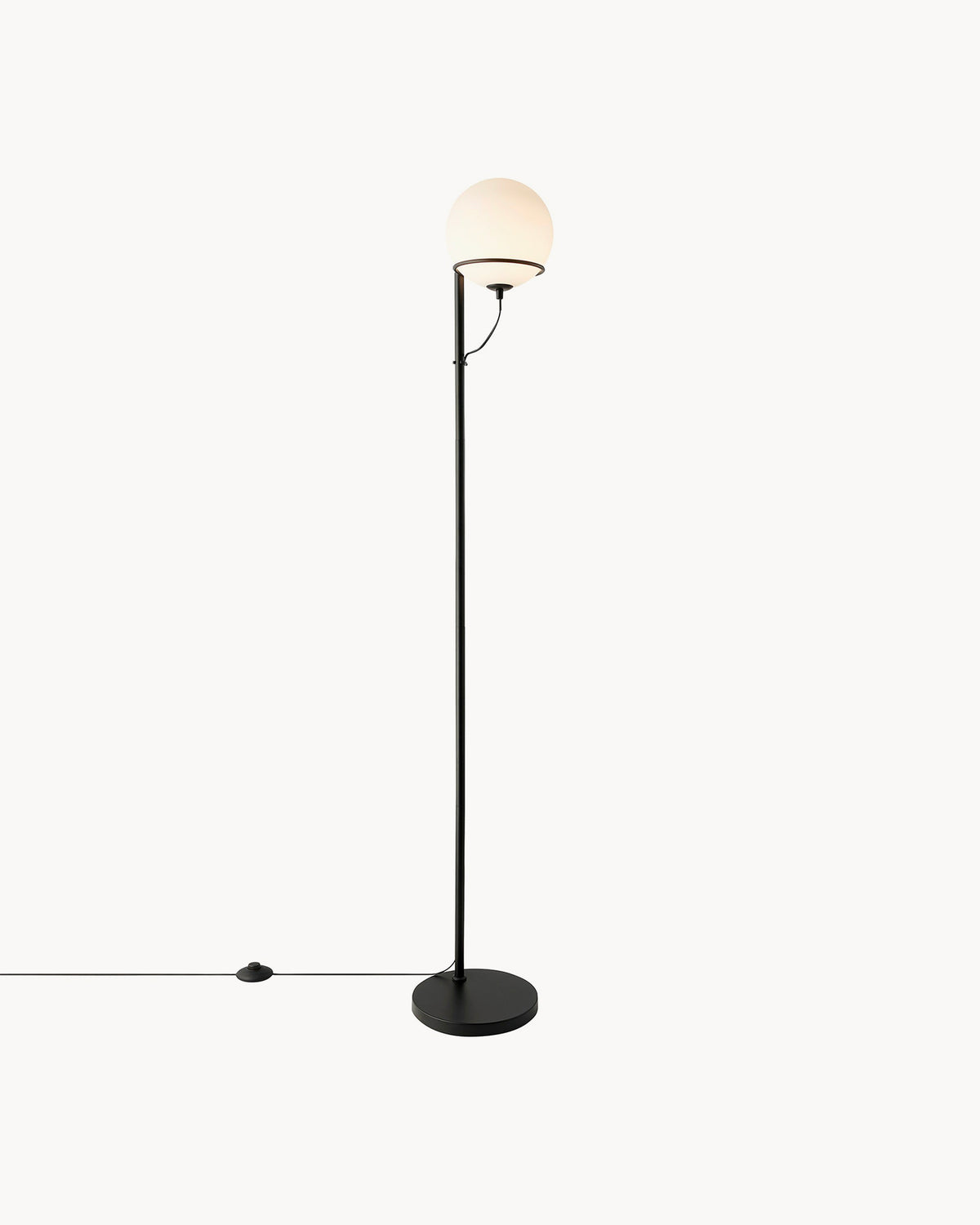 Lampada da terra in vetro e metallo Wilson