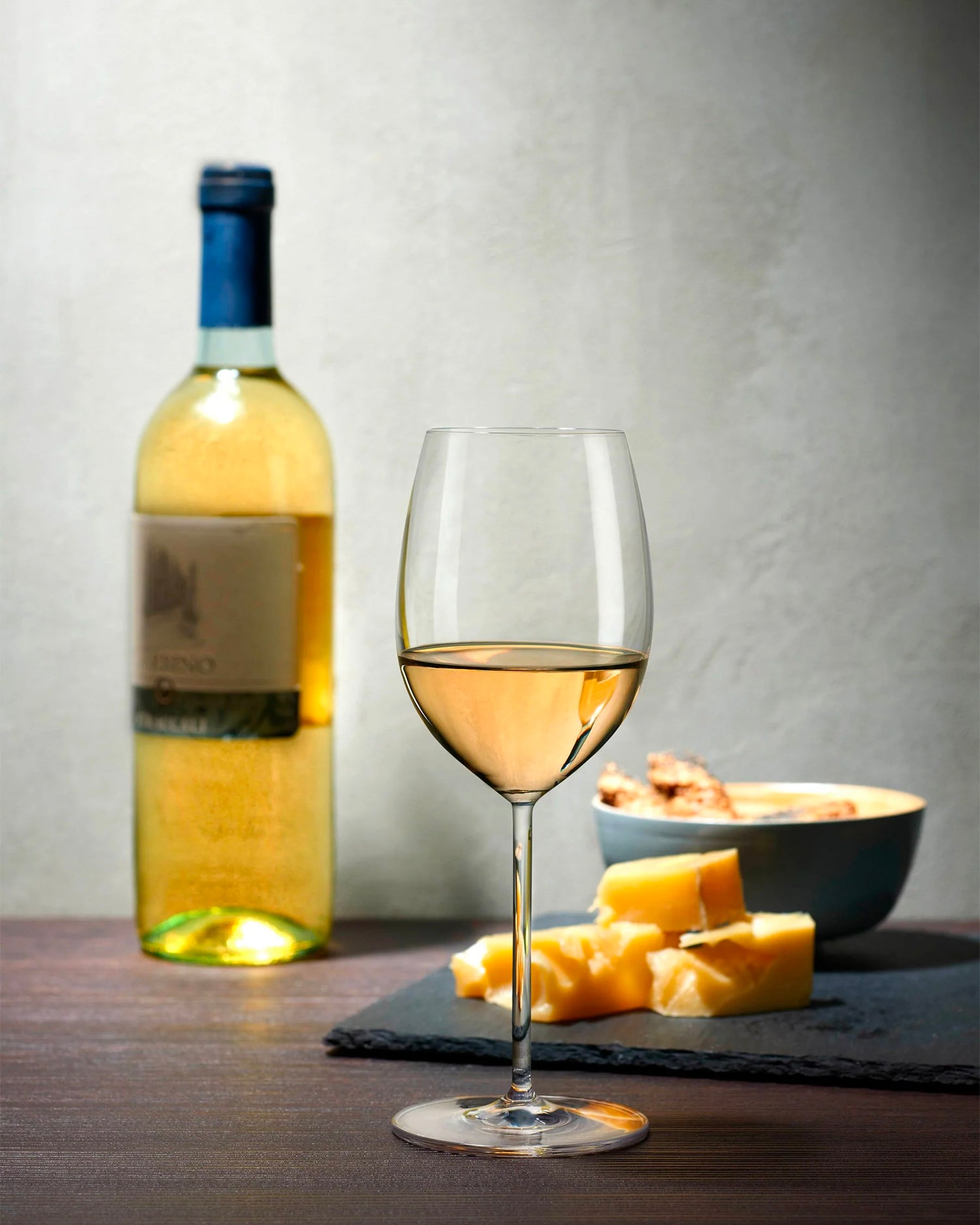 Set 2 calici da vino bianco in cristallo Vintage