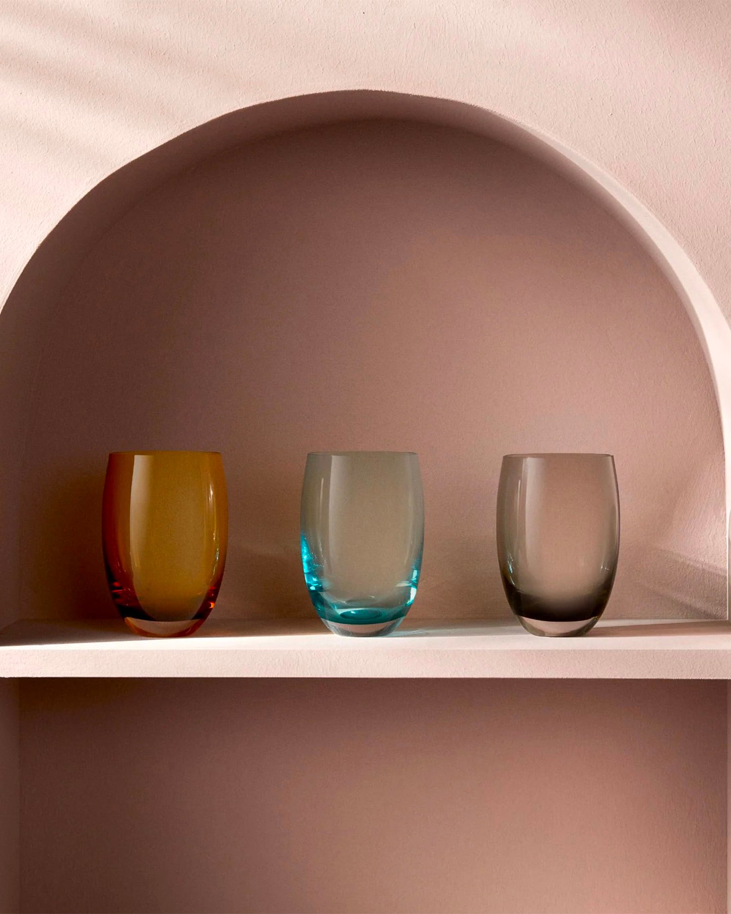 Set 4 bicchieri acqua in cristallo Colored O