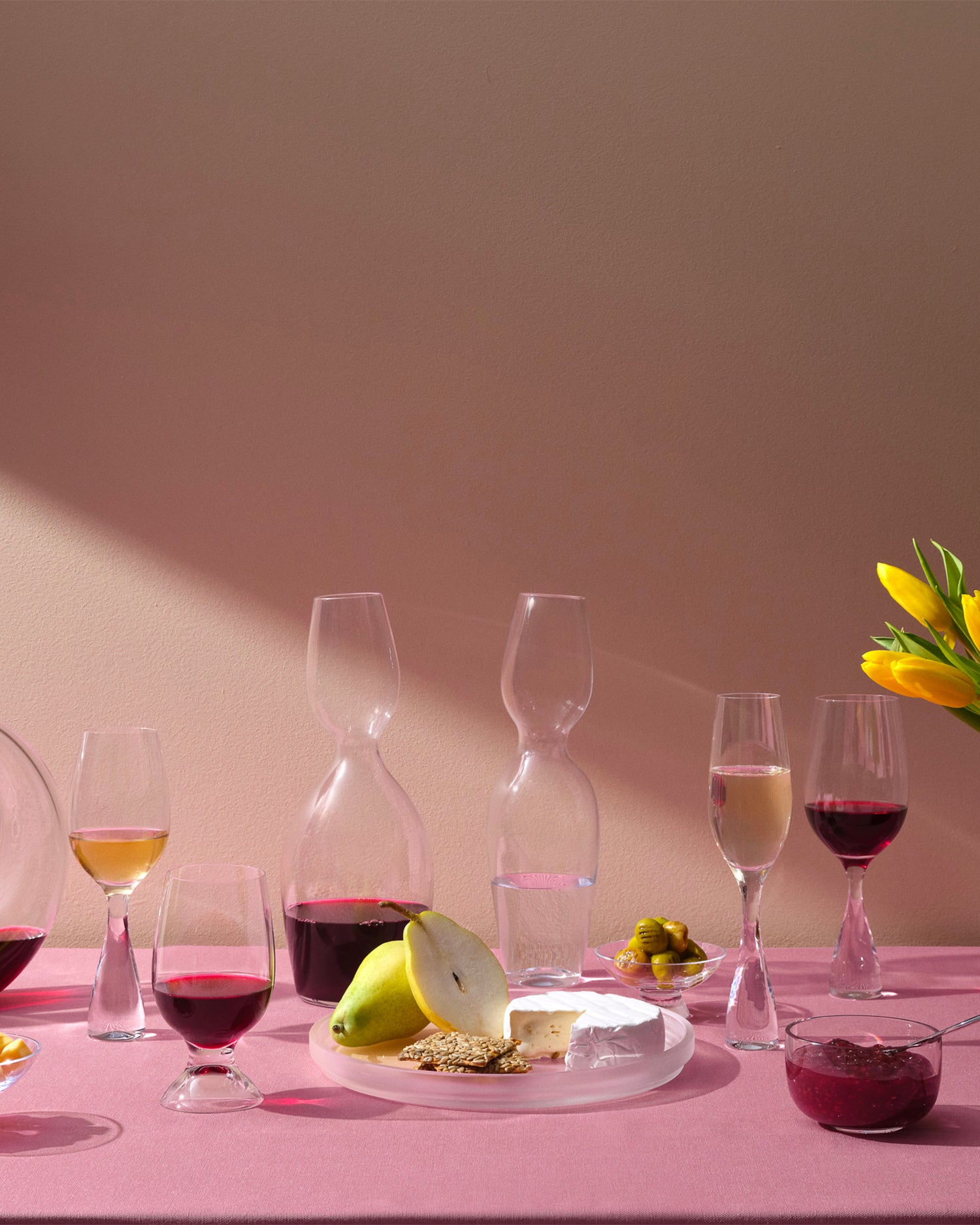 Set 2 calici da vino bianco in cristallo Wine Party