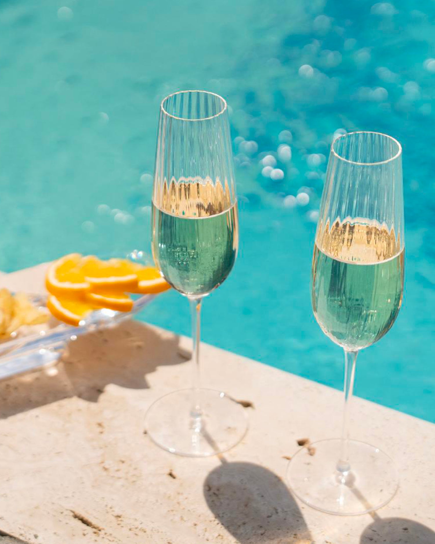 Set 2 flute da champagne Round Up