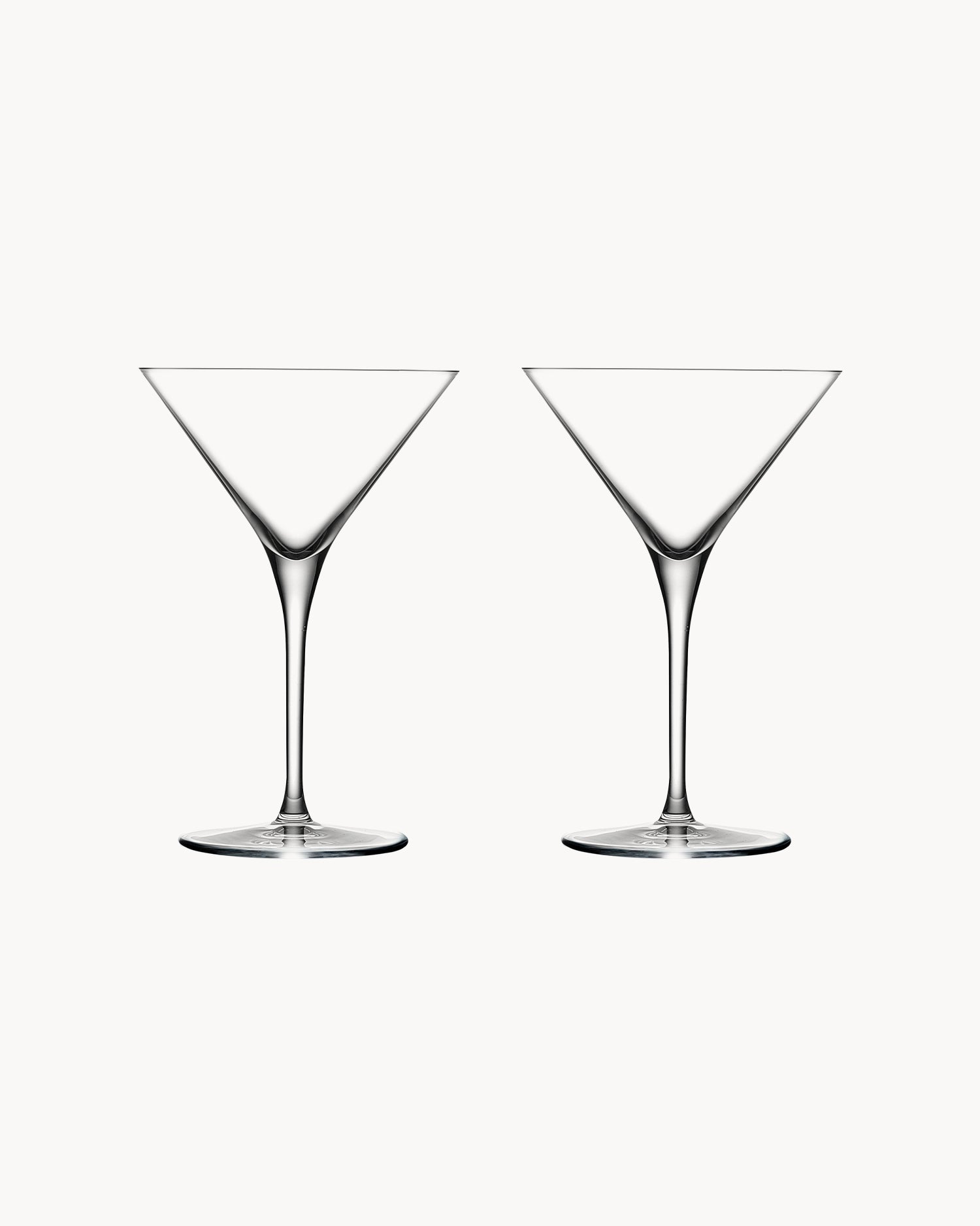 Set 2 bicchieri da martini in cristallo Vintage