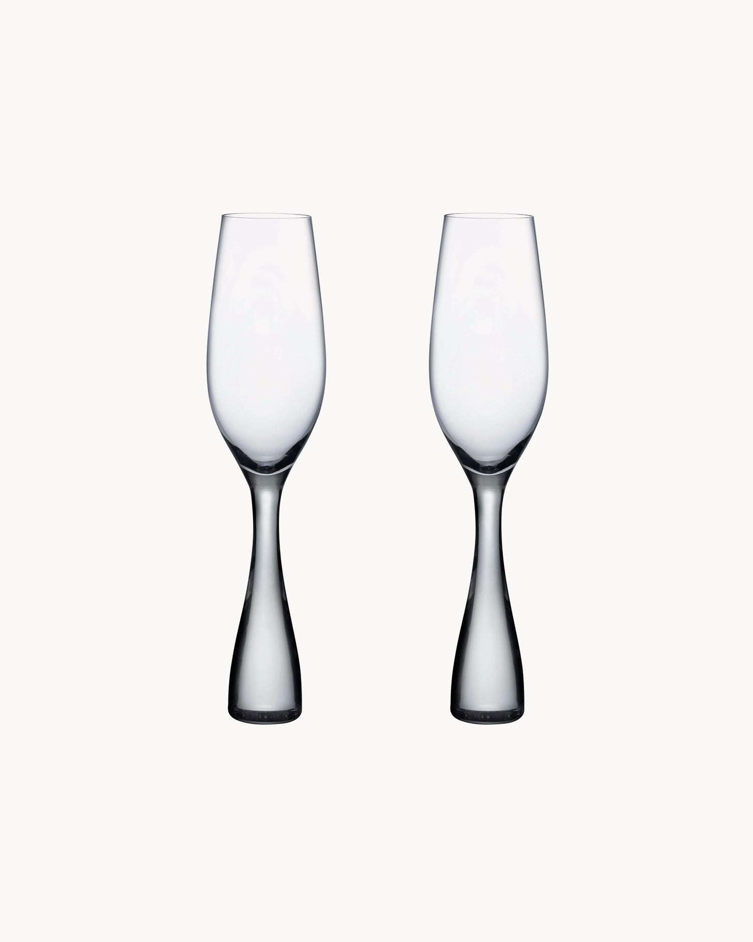 Set 2 flute in cristallo Wine Party