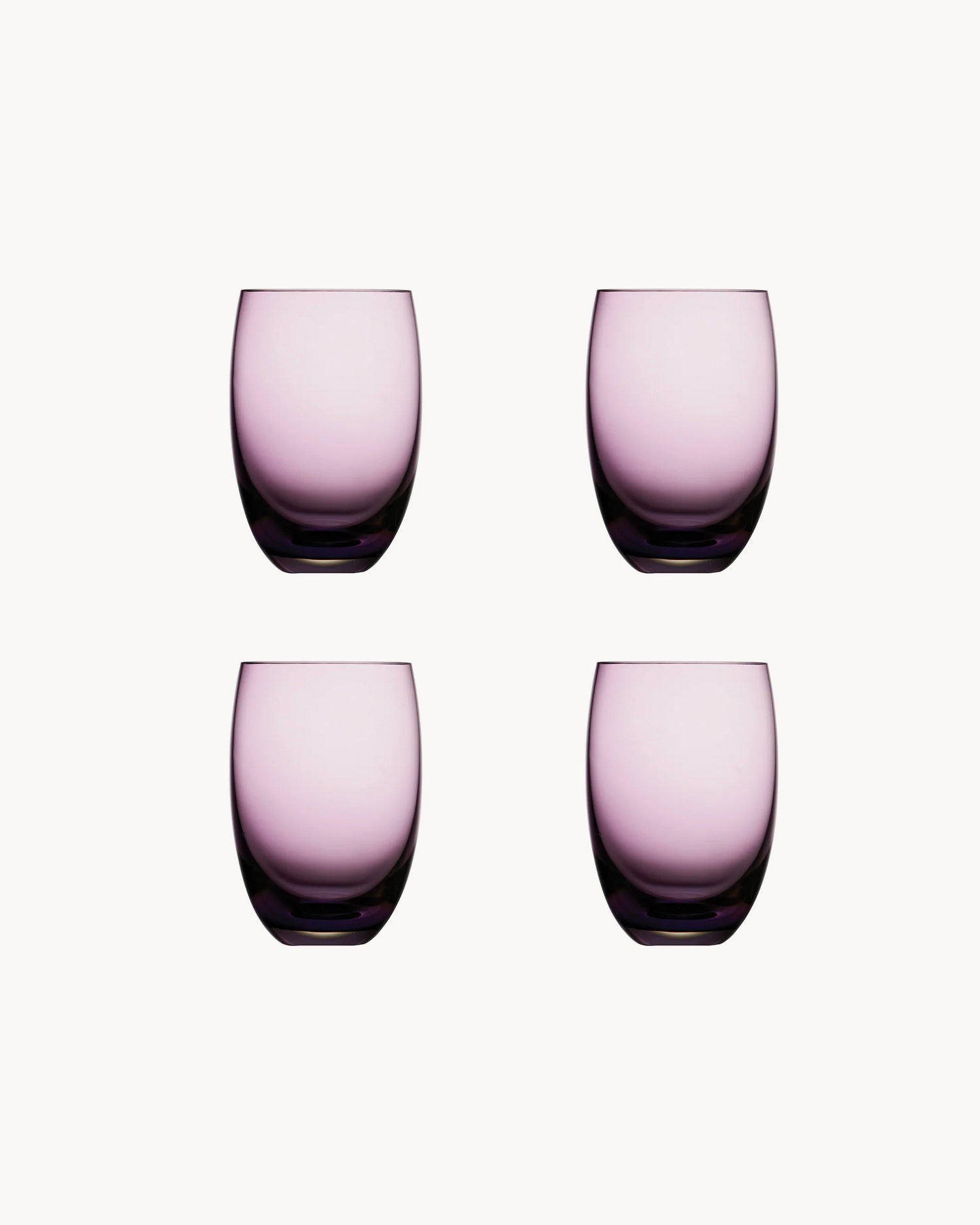 Set 4 bicchieri acqua in cristallo Colored O