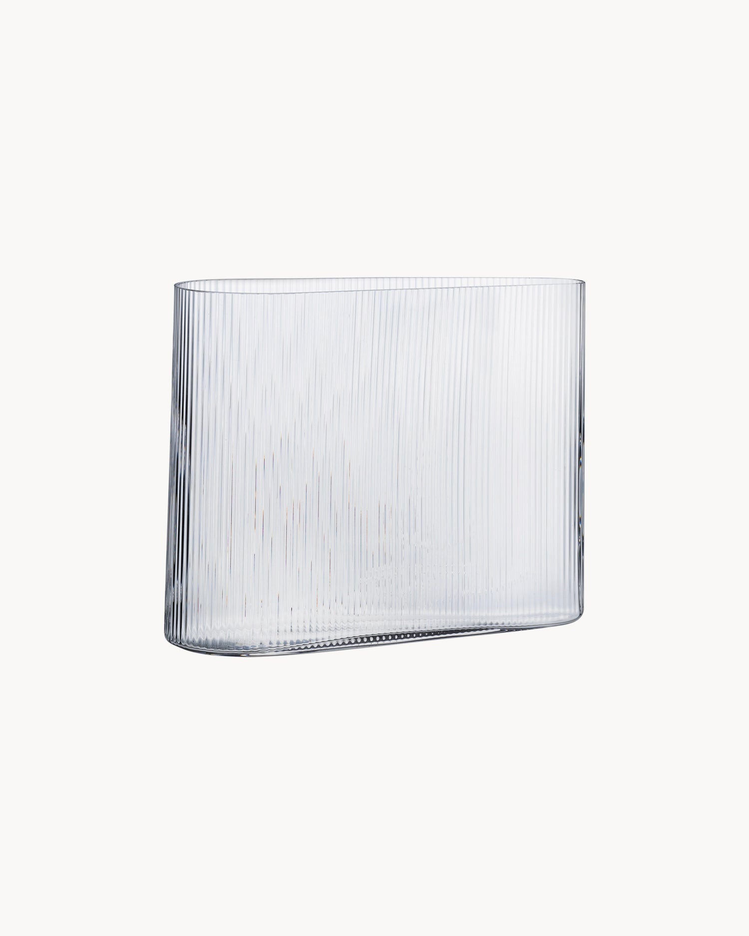 Vaso largo in cristallo Mist