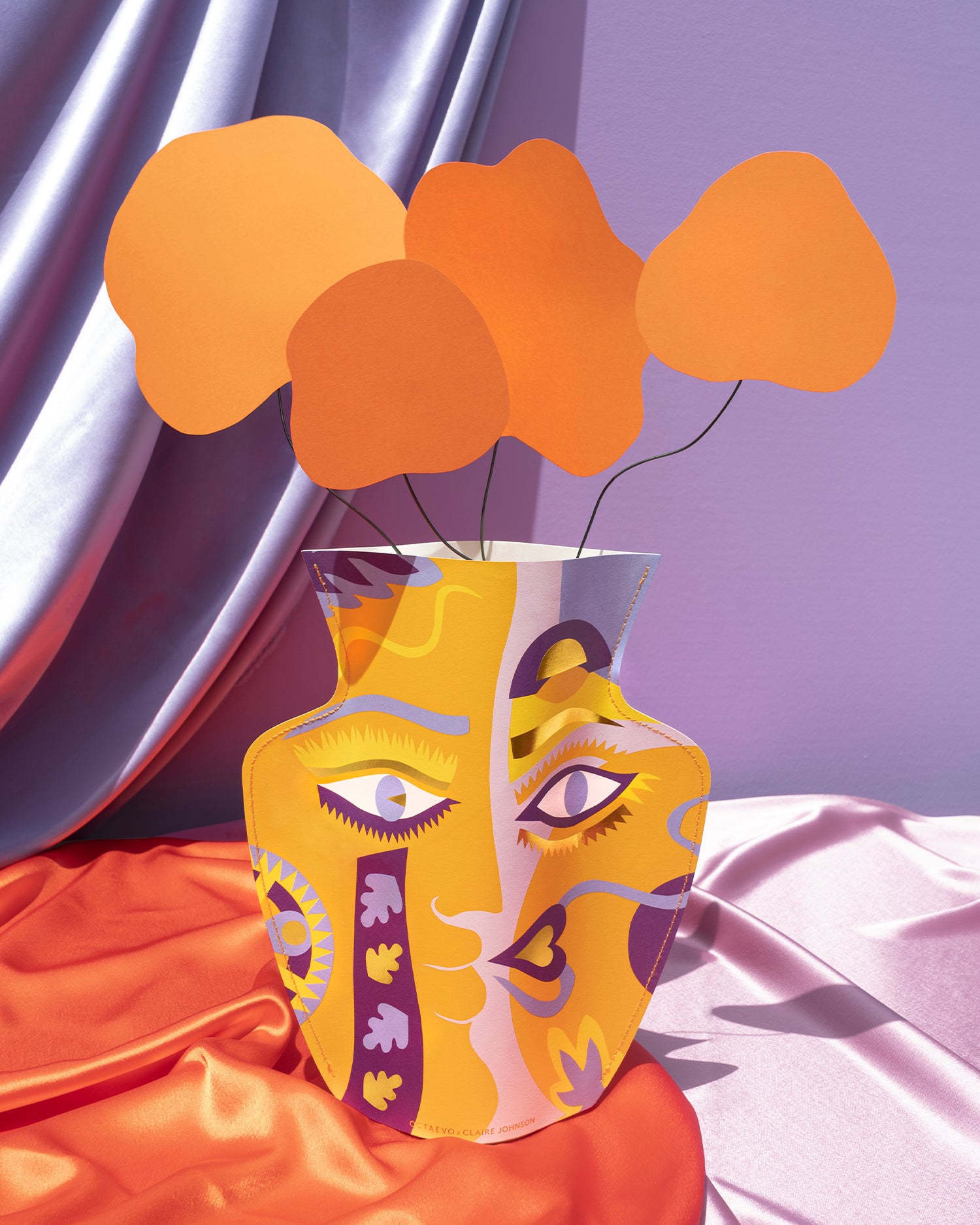 Vaso decorativo di carta Olimpo