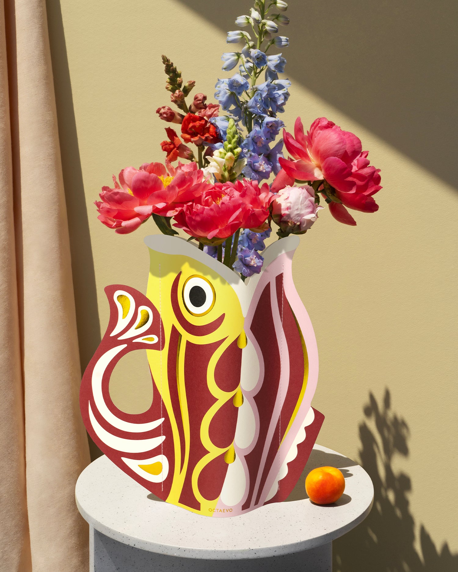 Vaso decorativo di carta Fish