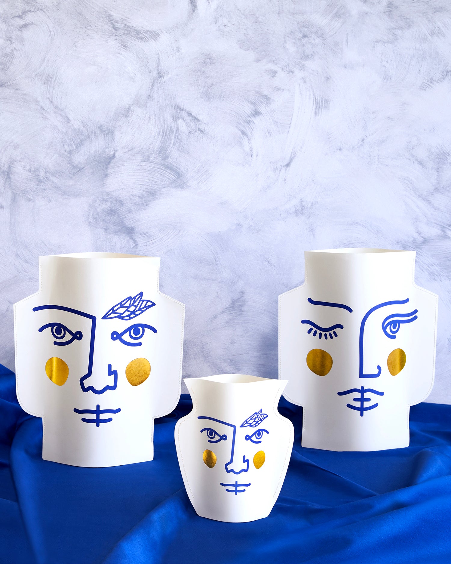 Vaso decorativo di carta Janus