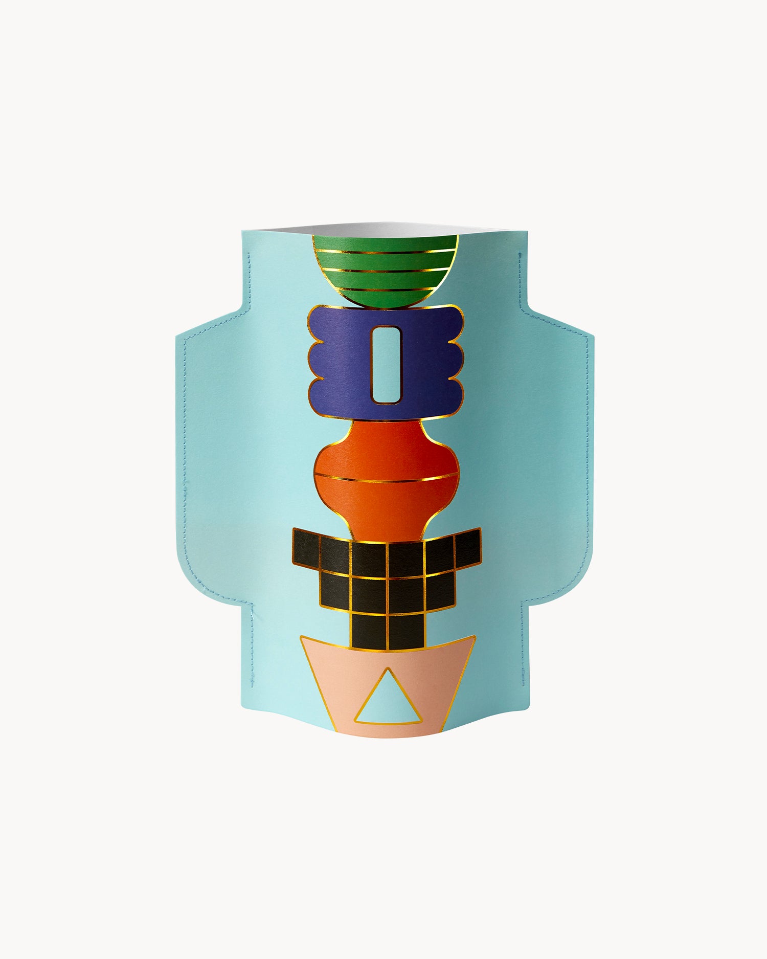 Vaso decorativo di carta Templo