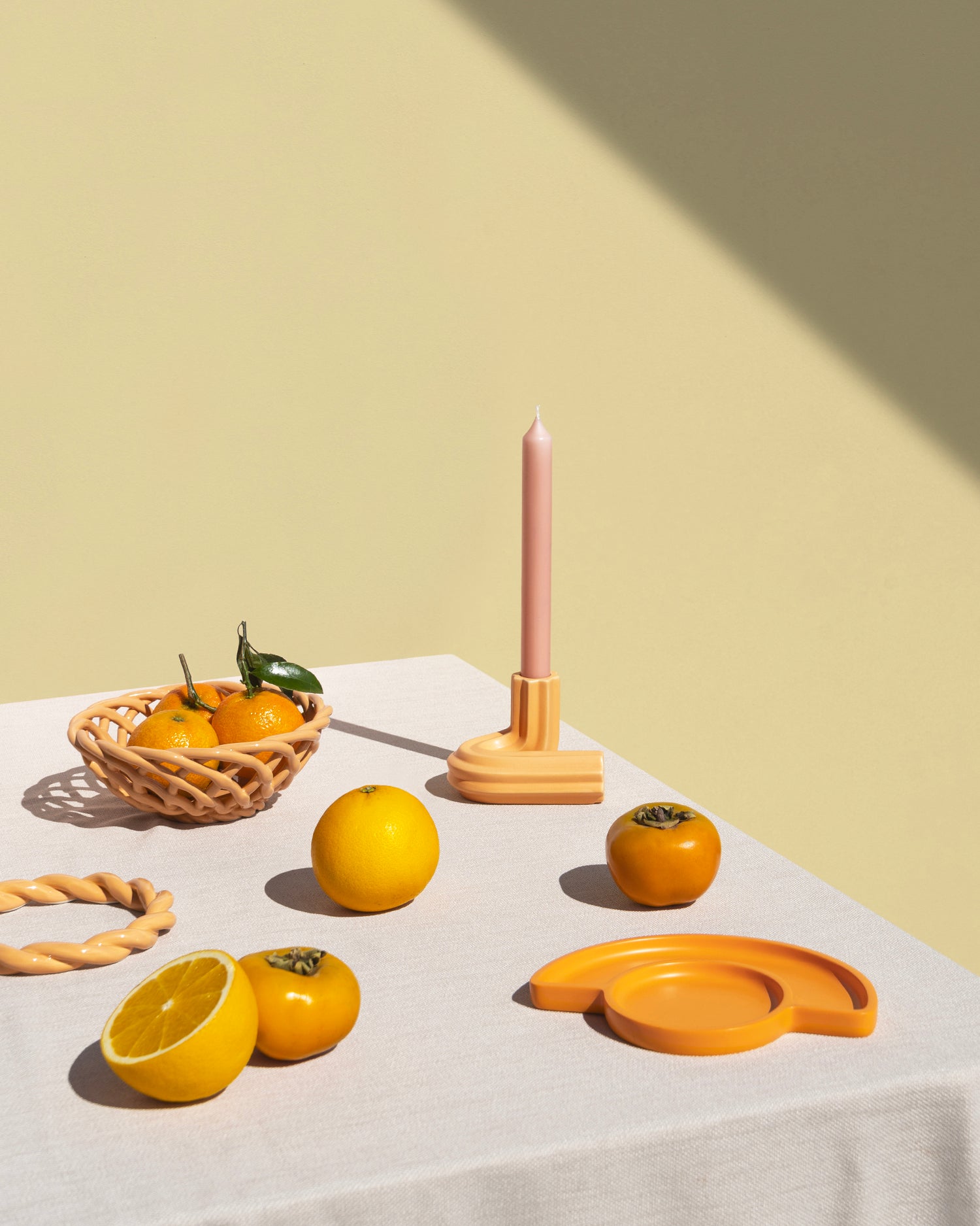 Portacandele in grès Templo