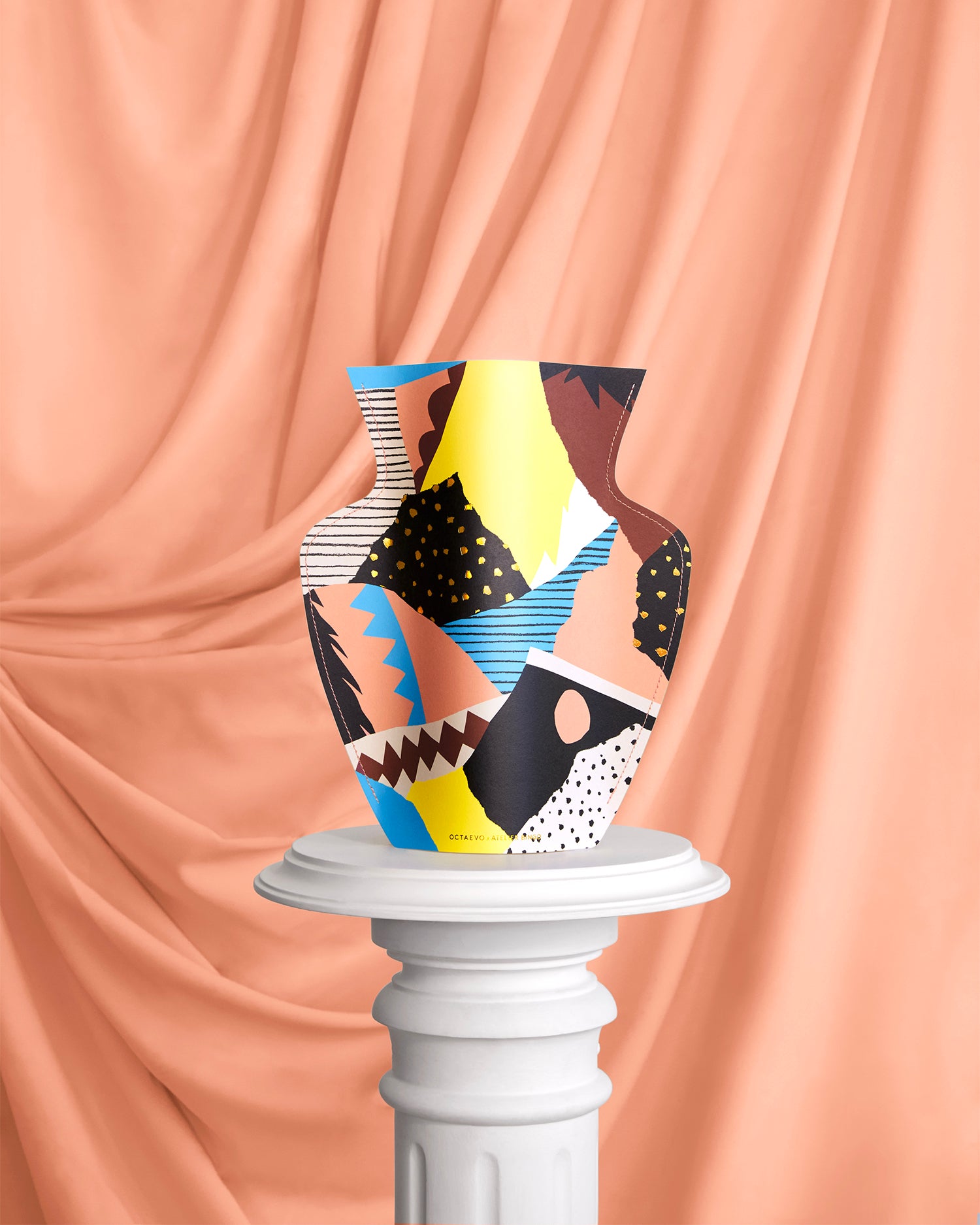 Vaso decorativo di carta Vesuvio