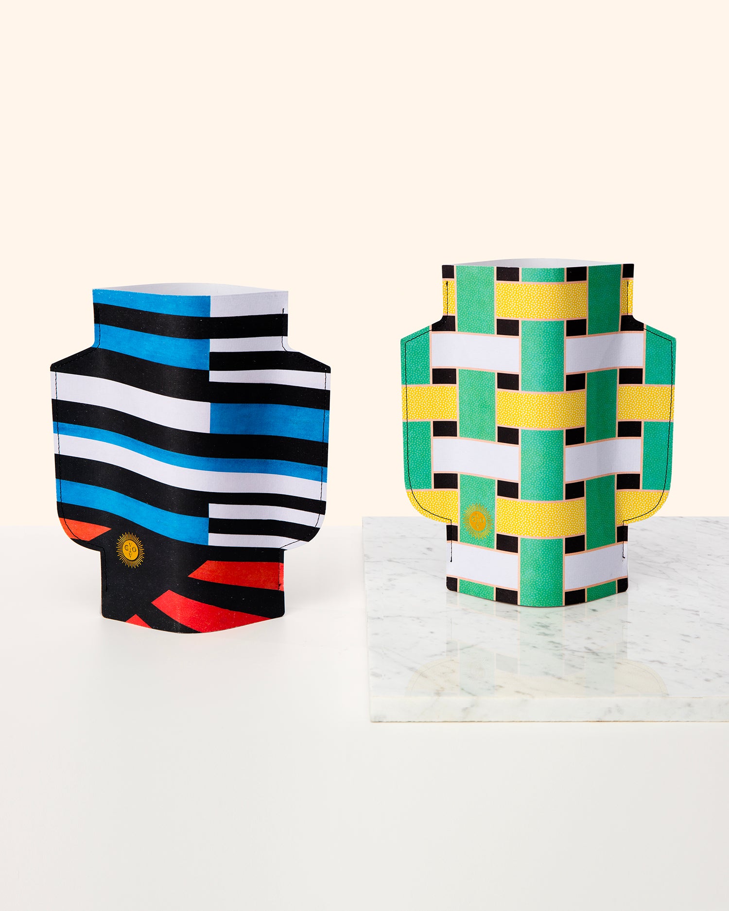 Vaso decorativo di carta Palma