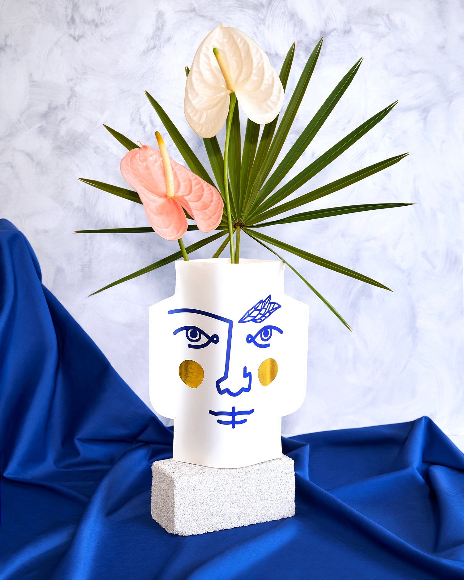 Vaso decorativo di carta Janus