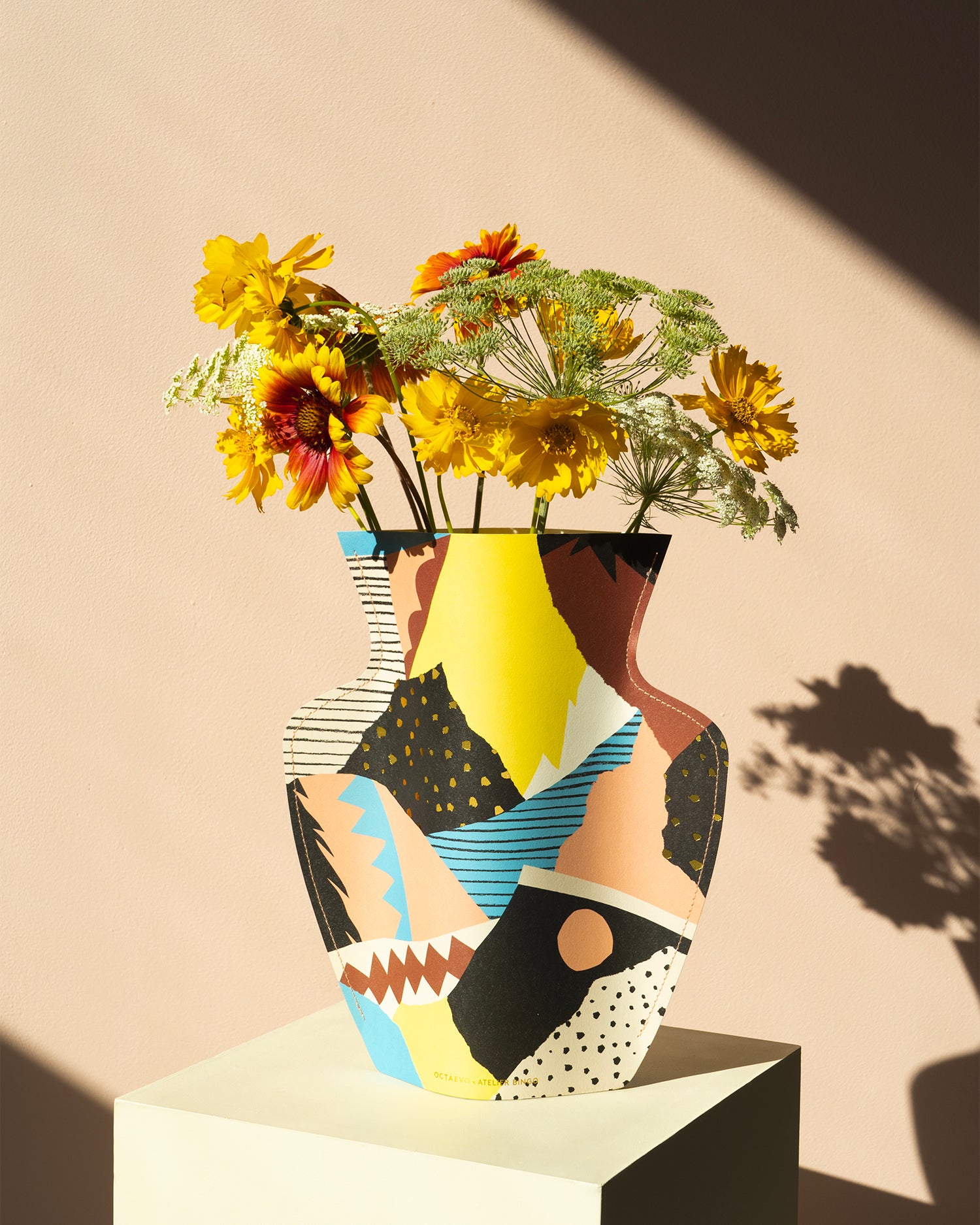 Vaso decorativo di carta Vesuvio