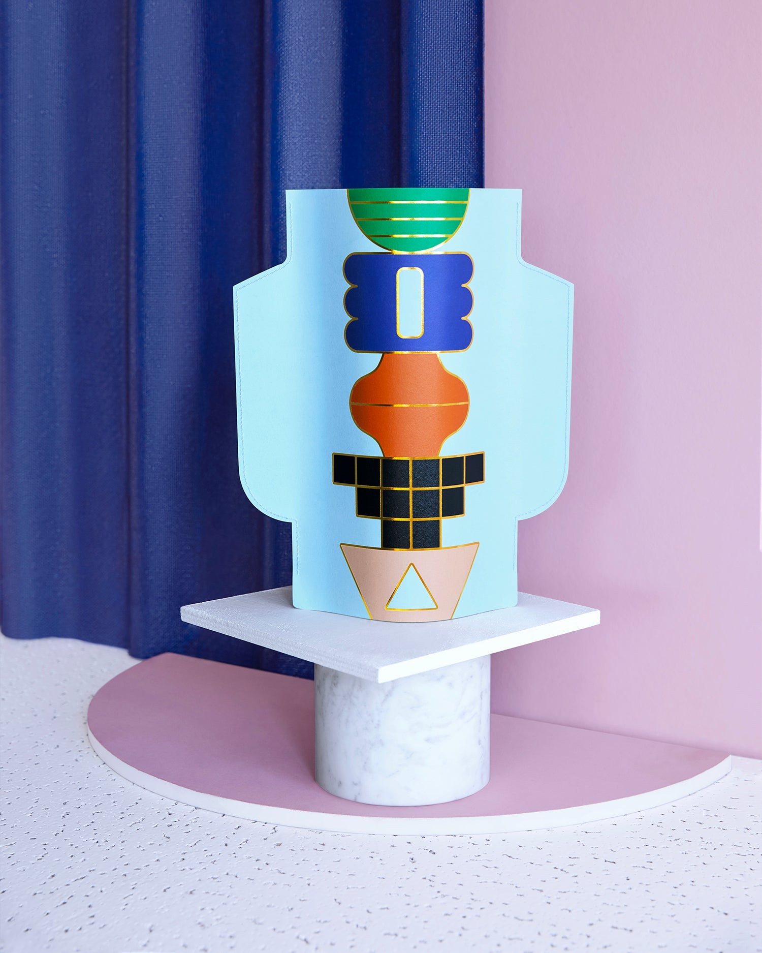 Vaso decorativo di carta Templo