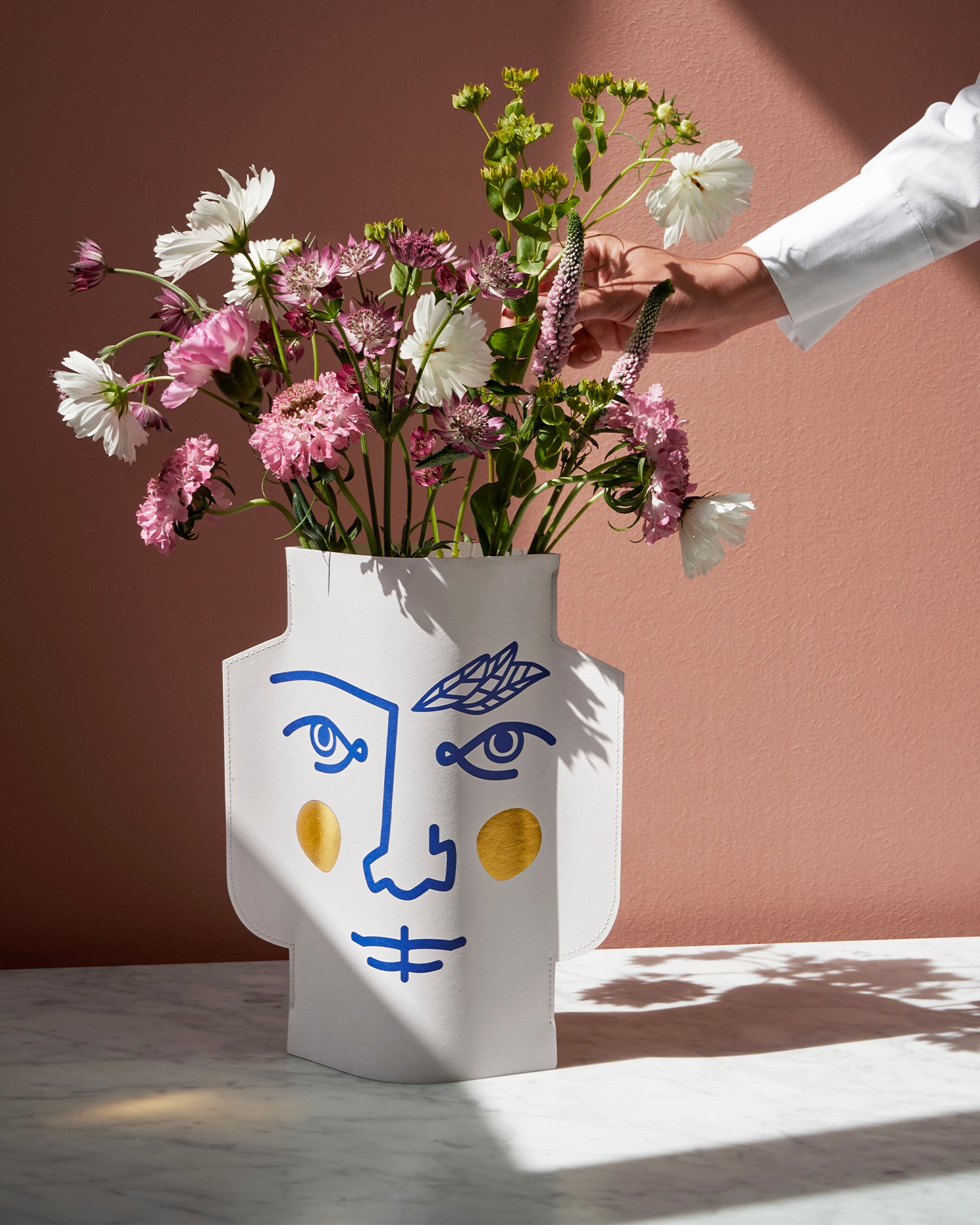 Vaso decorativo di carta Janus