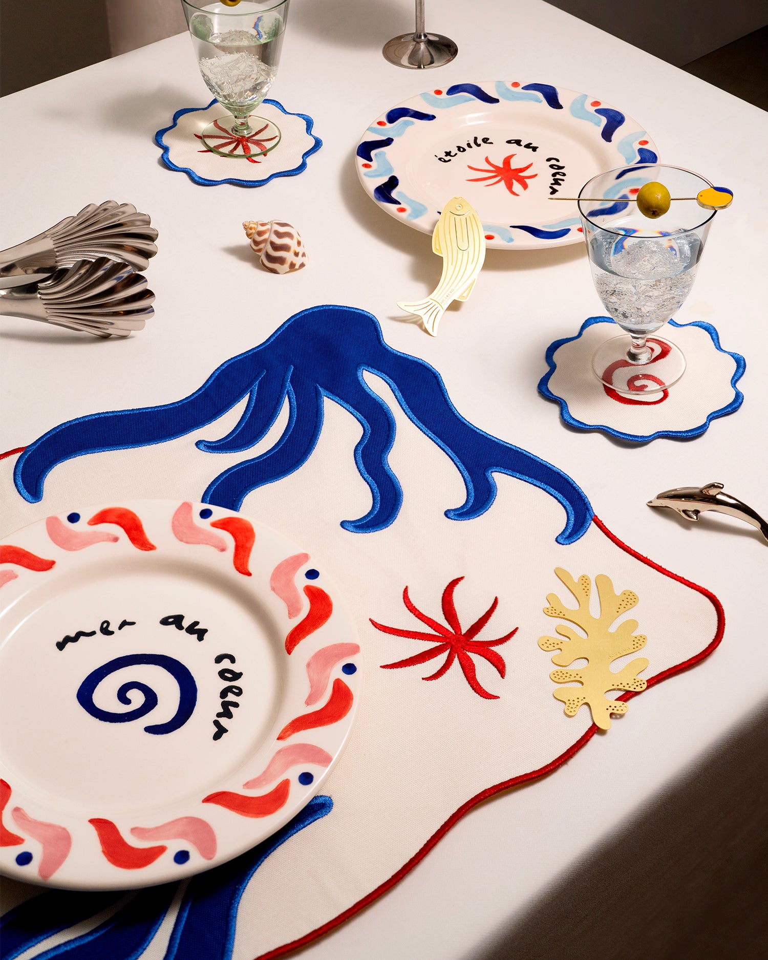 Set 2 tovagliette realizzate a mano Amalfi