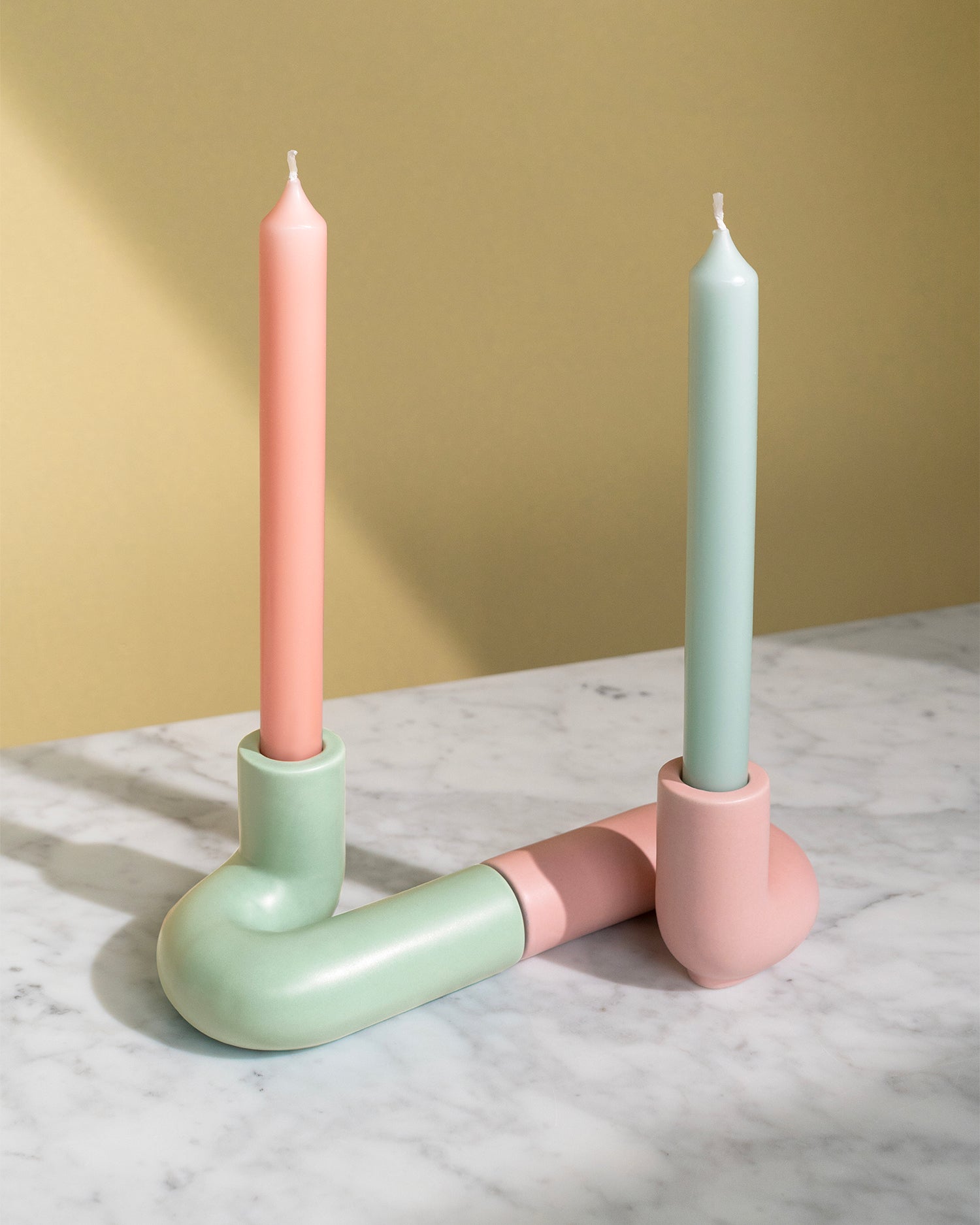 Portacandele in grès Templo