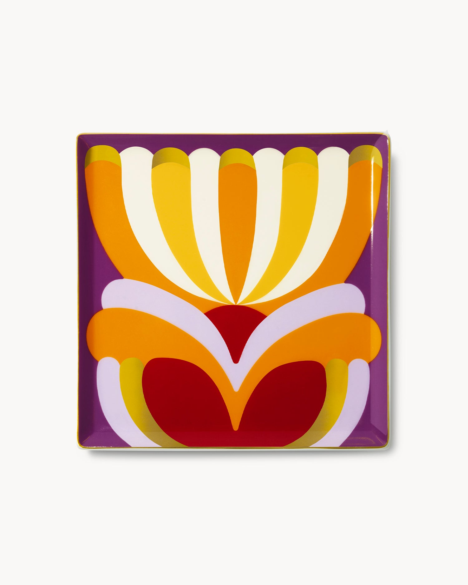 Vassoio decorativo in ceramica Elysia