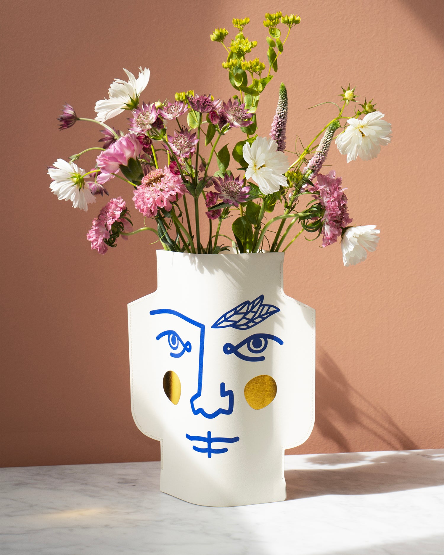 Vaso decorativo di carta Janus