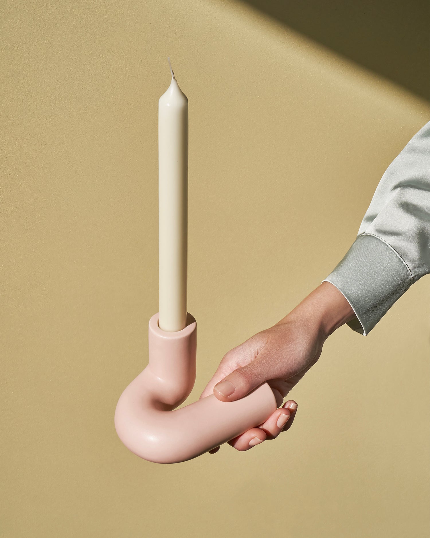 Portacandele in grès Templo