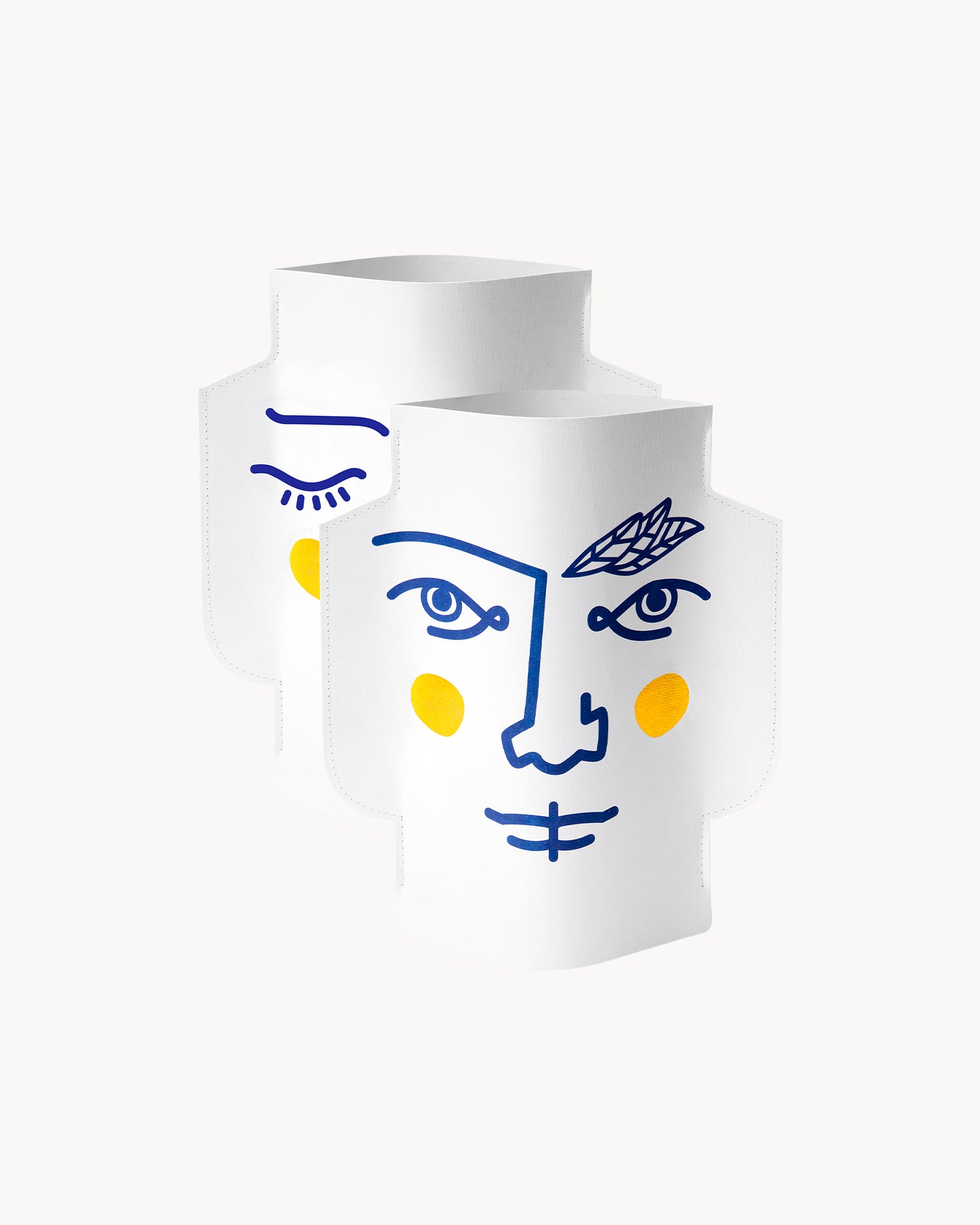 Vaso decorativo di carta Janus
