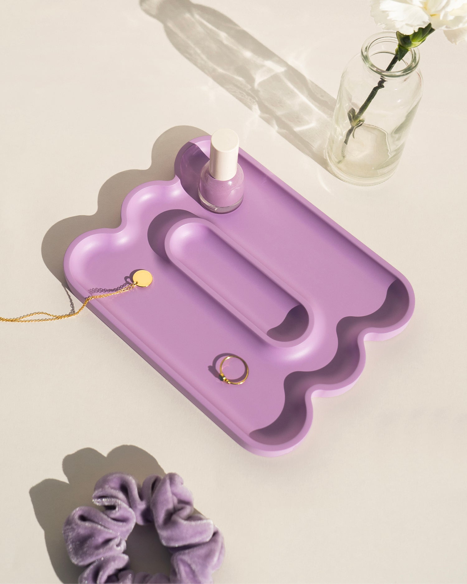 Portaoggetti in resina Templo Wave