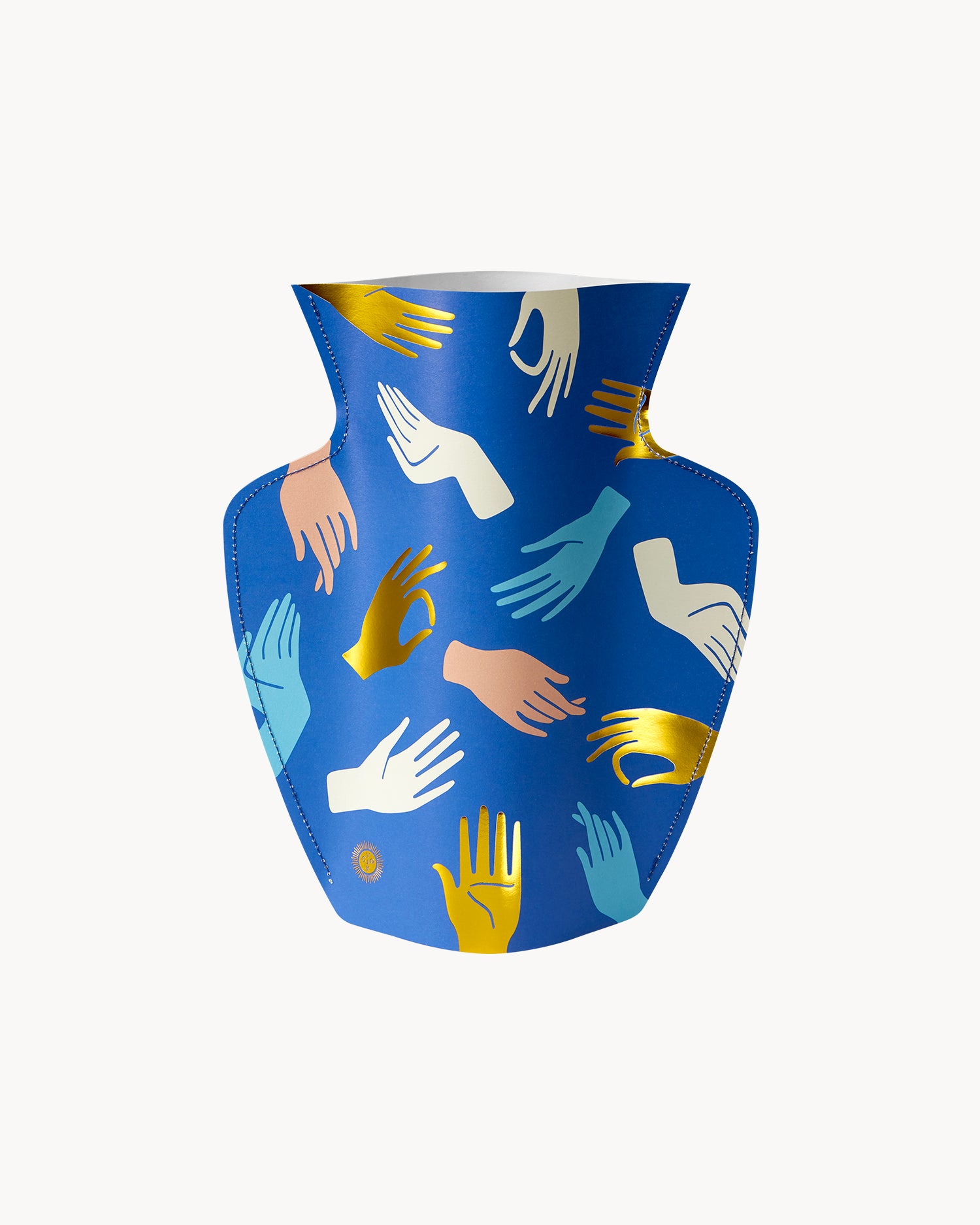 Vaso decorativo di carta Hamsa