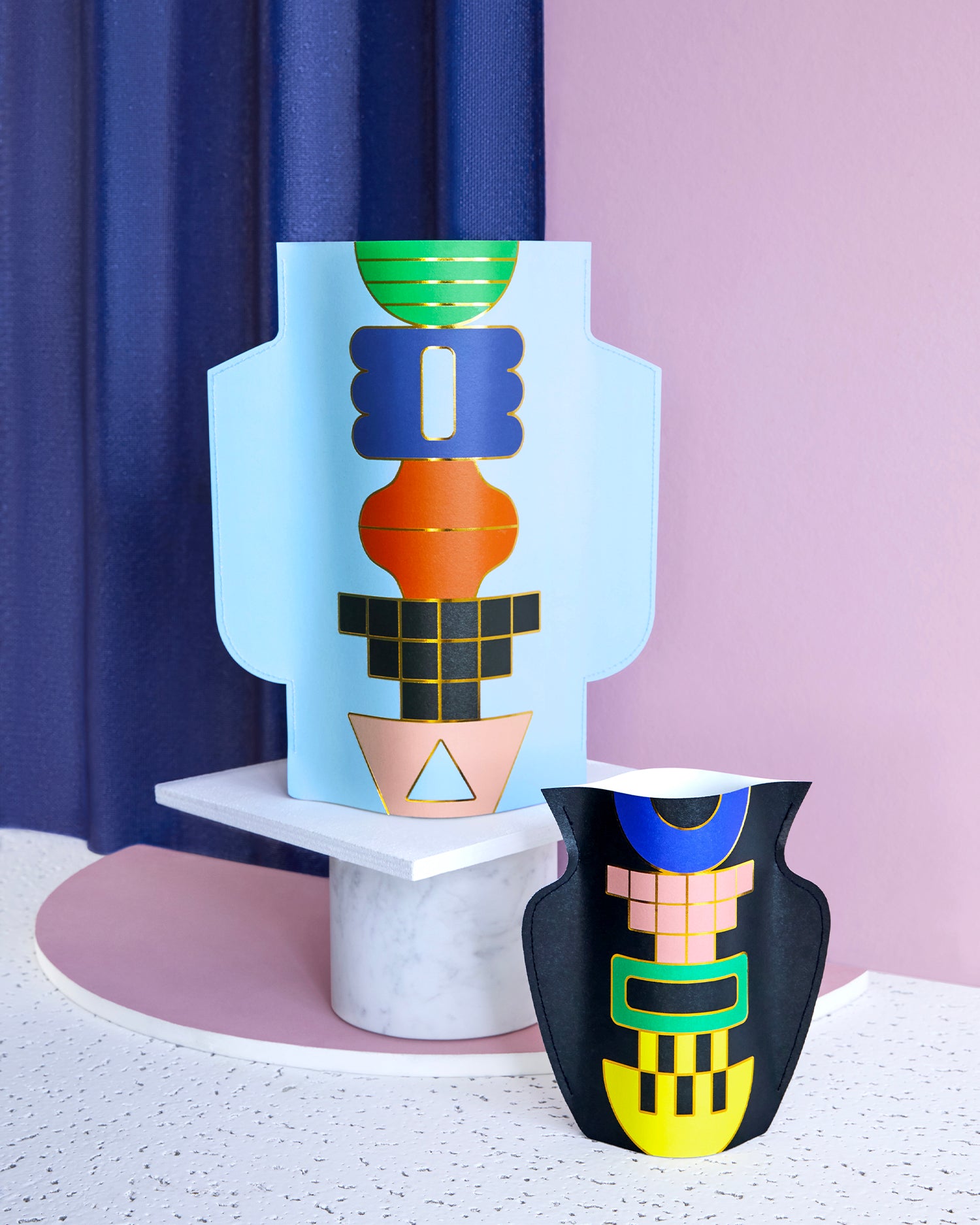 Vaso decorativo di carta Templo