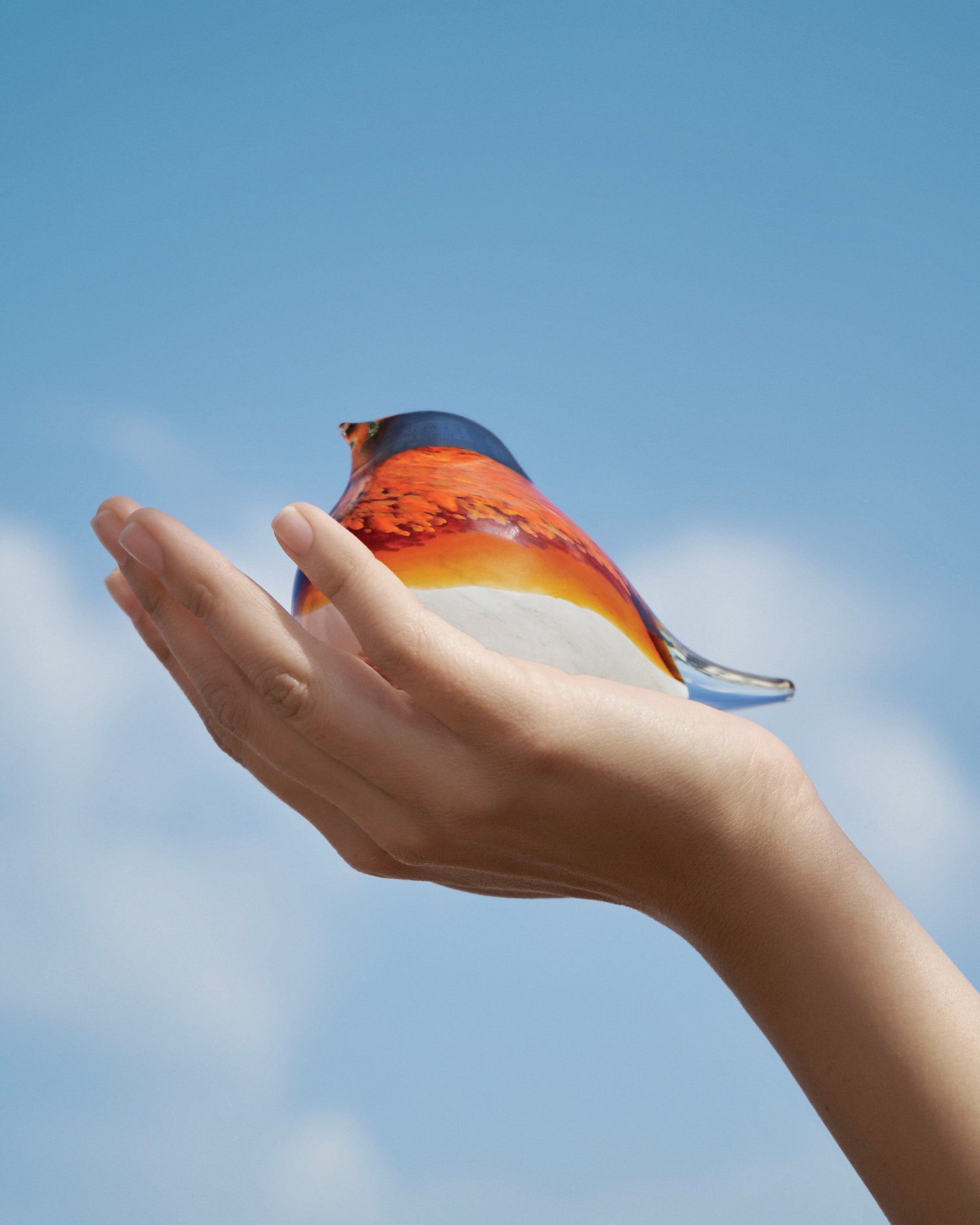 Decorazione in vetro fatta a mano Atlas Bird