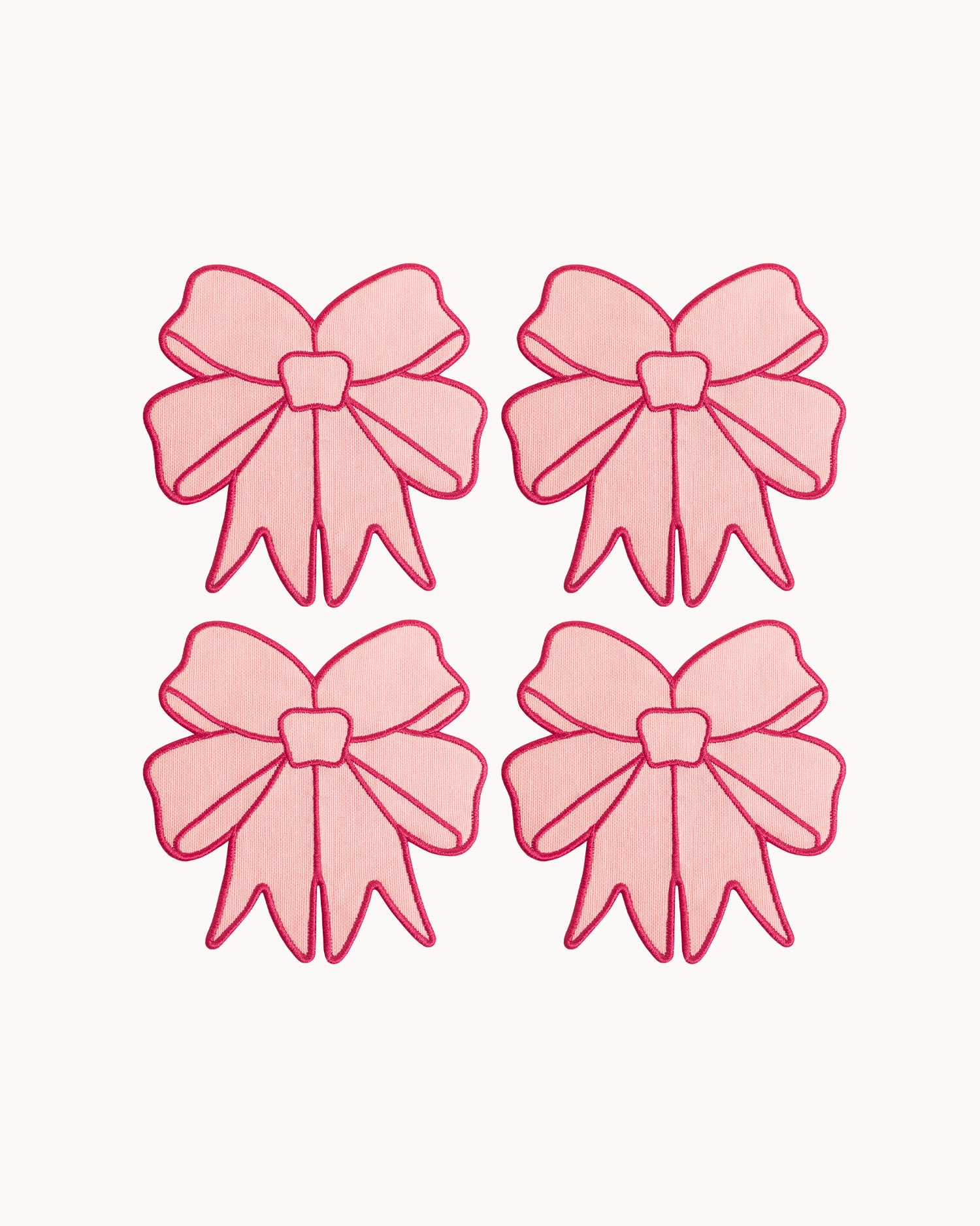 Set 4 sottobicchieri realizzati a mano Coquette