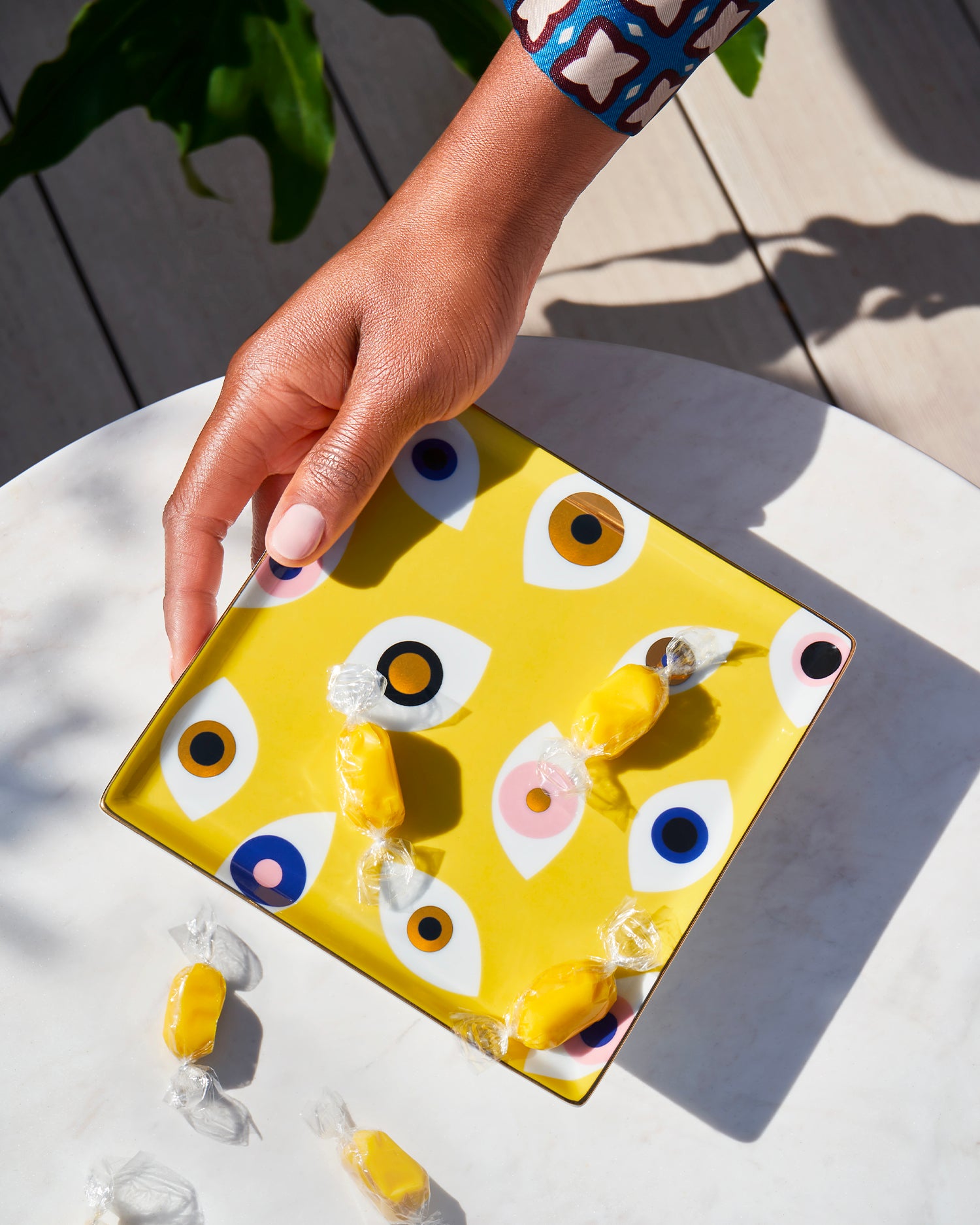 Vassoio decorativo in ceramica Nazar