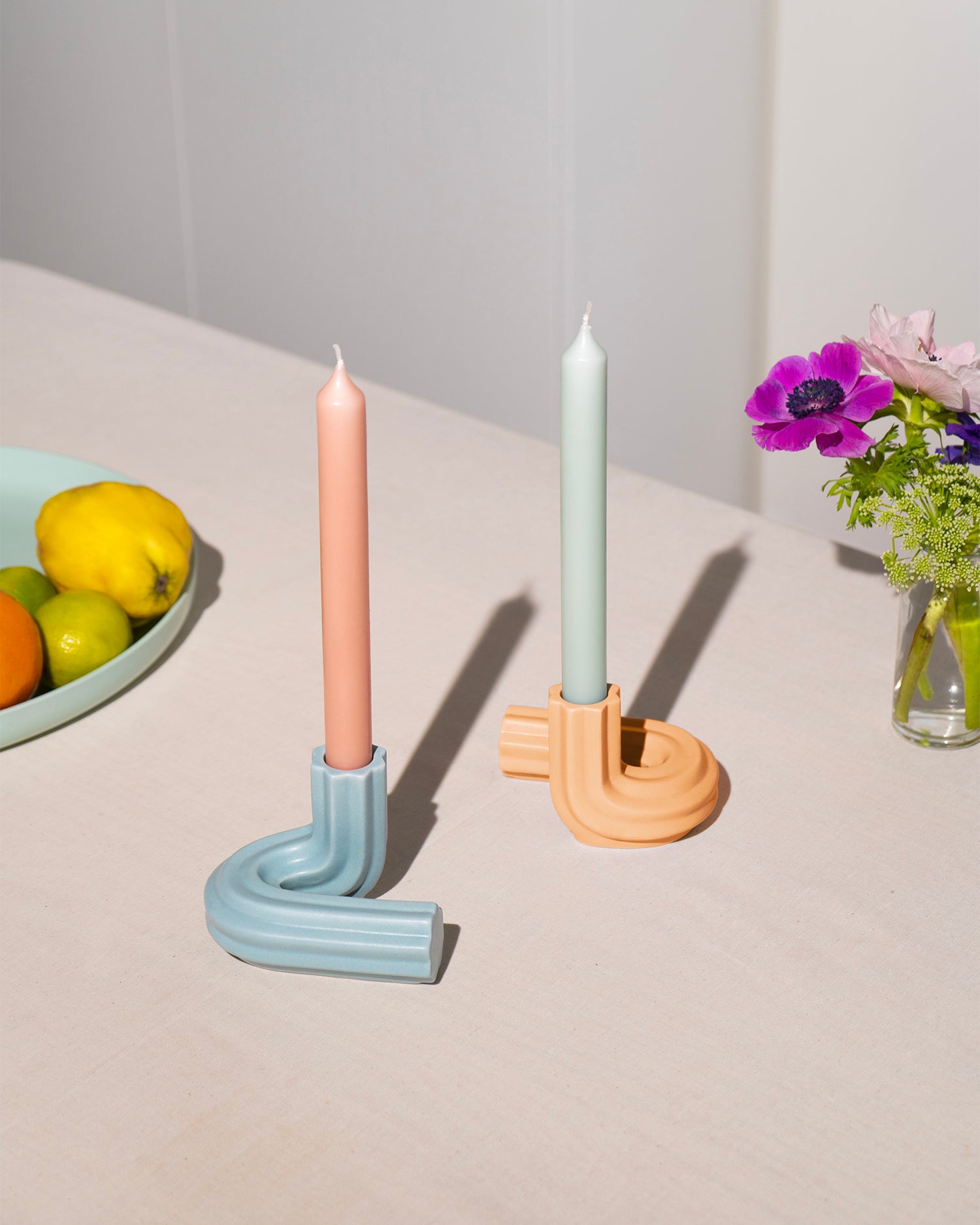 Portacandele in grès Templo