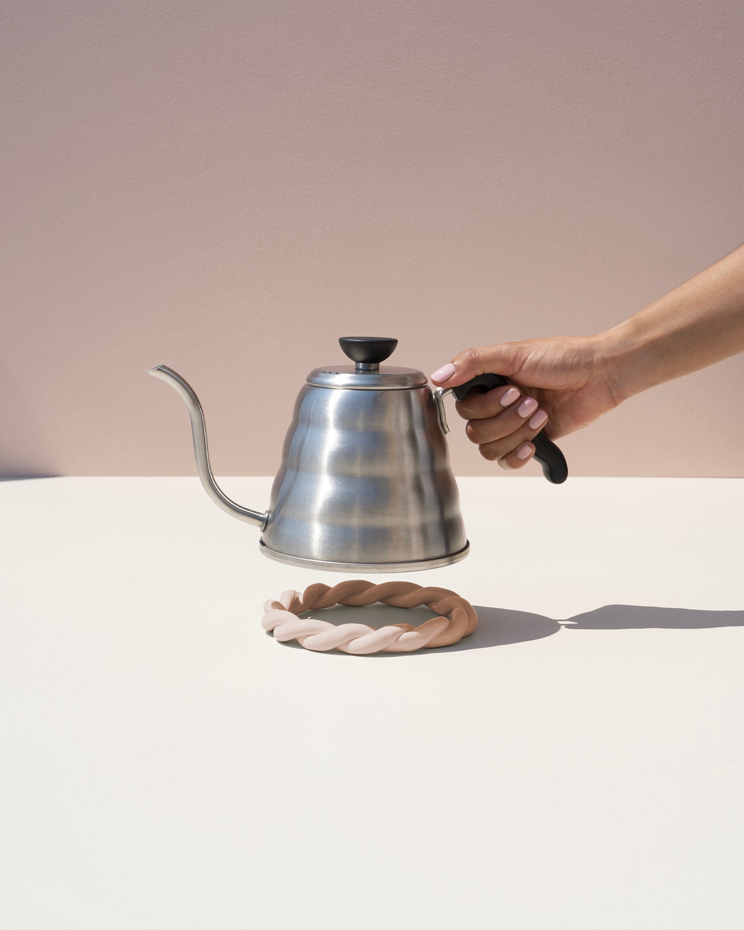 Sottopentola fatto a mano in ceramica Sicilia