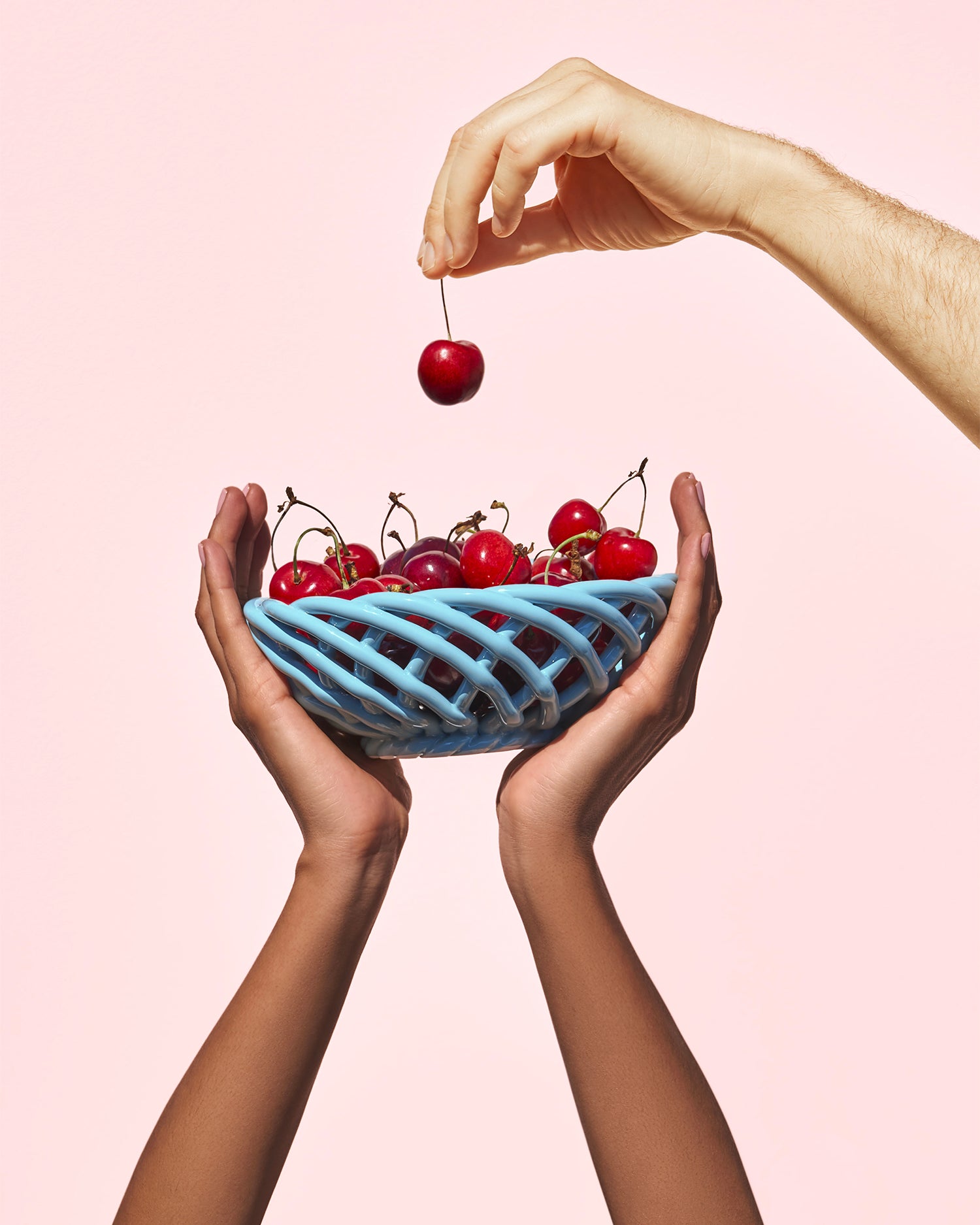 Bowl intrecciata a mano in ceramica Sicilia