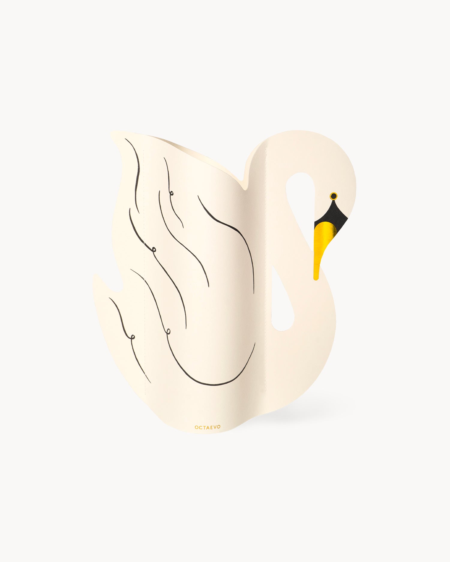 Vaso decorativo di carta Swan