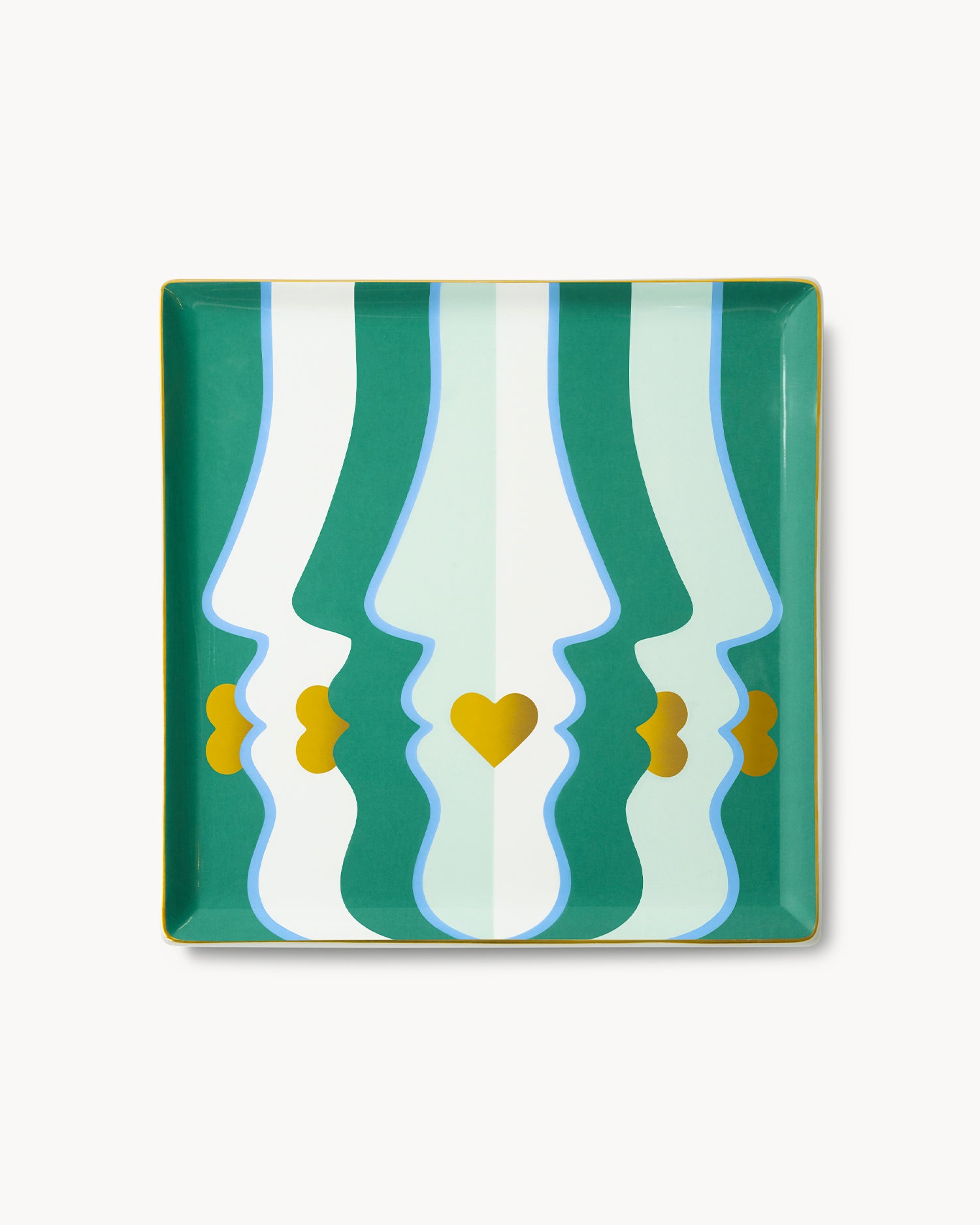 Vassoio decorativo in ceramica Beso