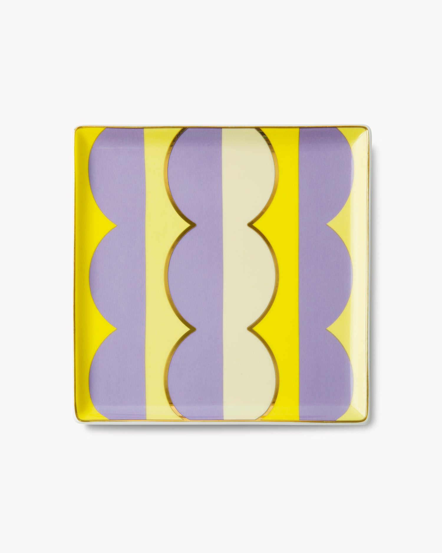 Vassoio decorativo in ceramica Riviera Wave