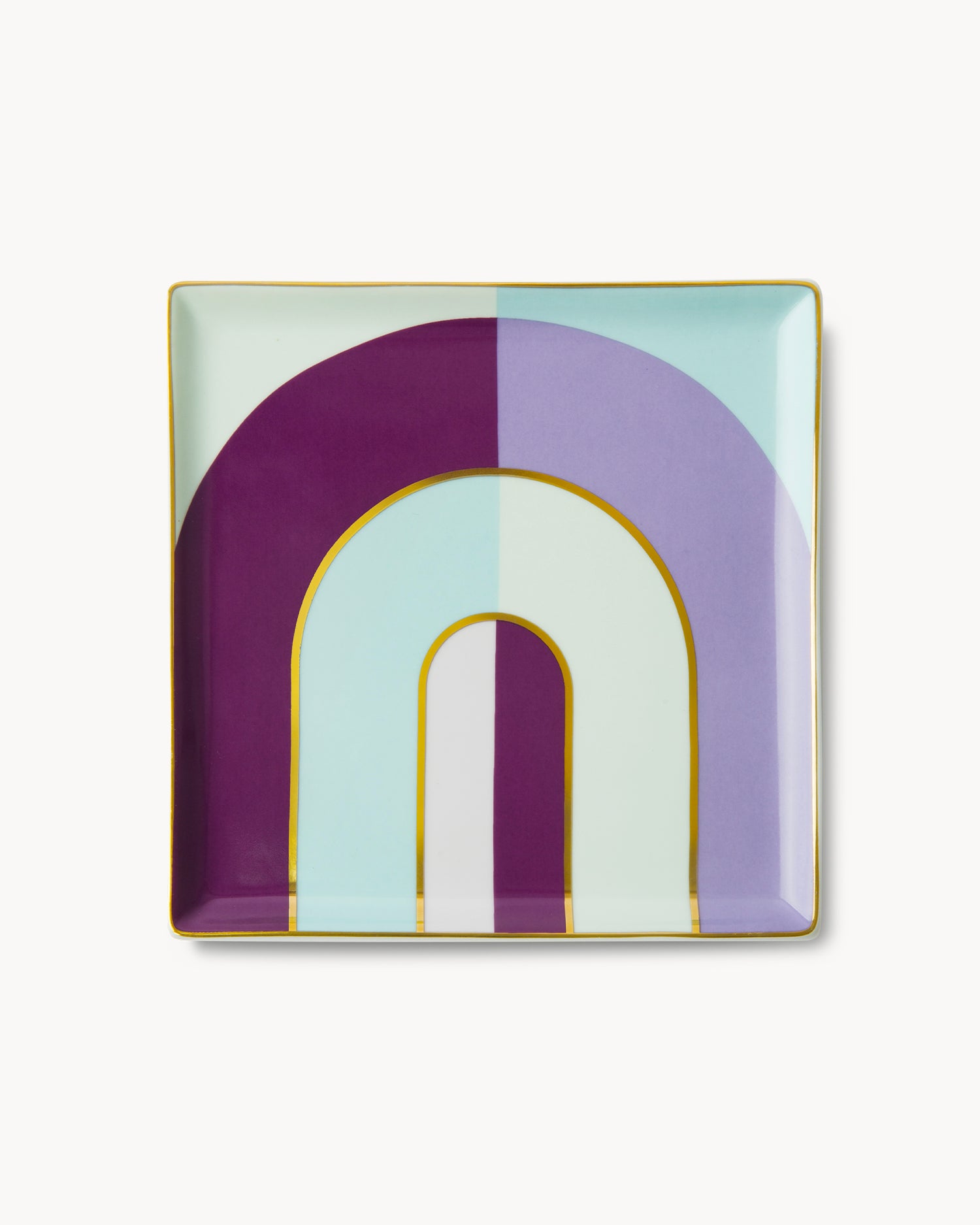 Vassoio decorativo in ceramica Riviera Arch